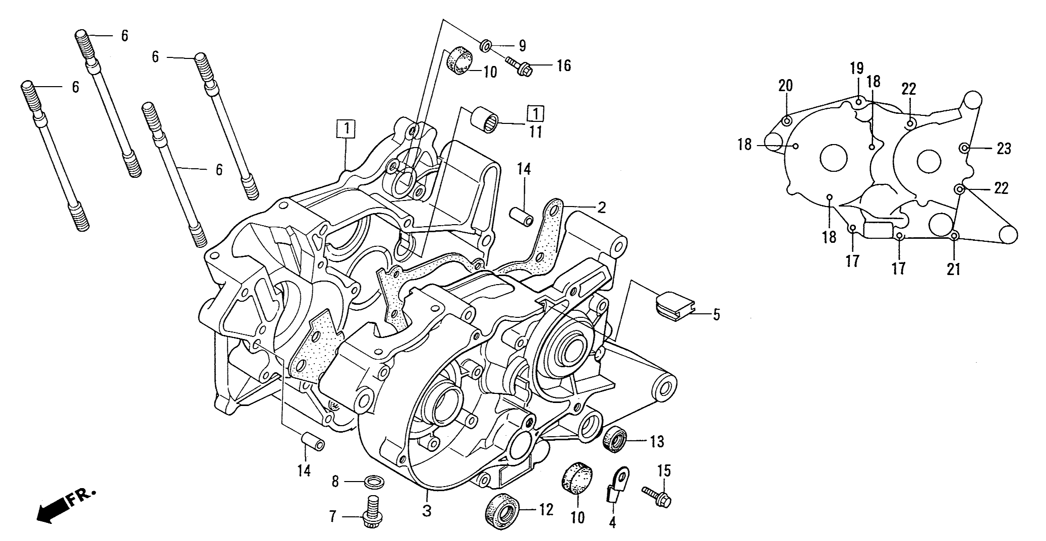 1997 Honda NS50R - E6 Crankcase