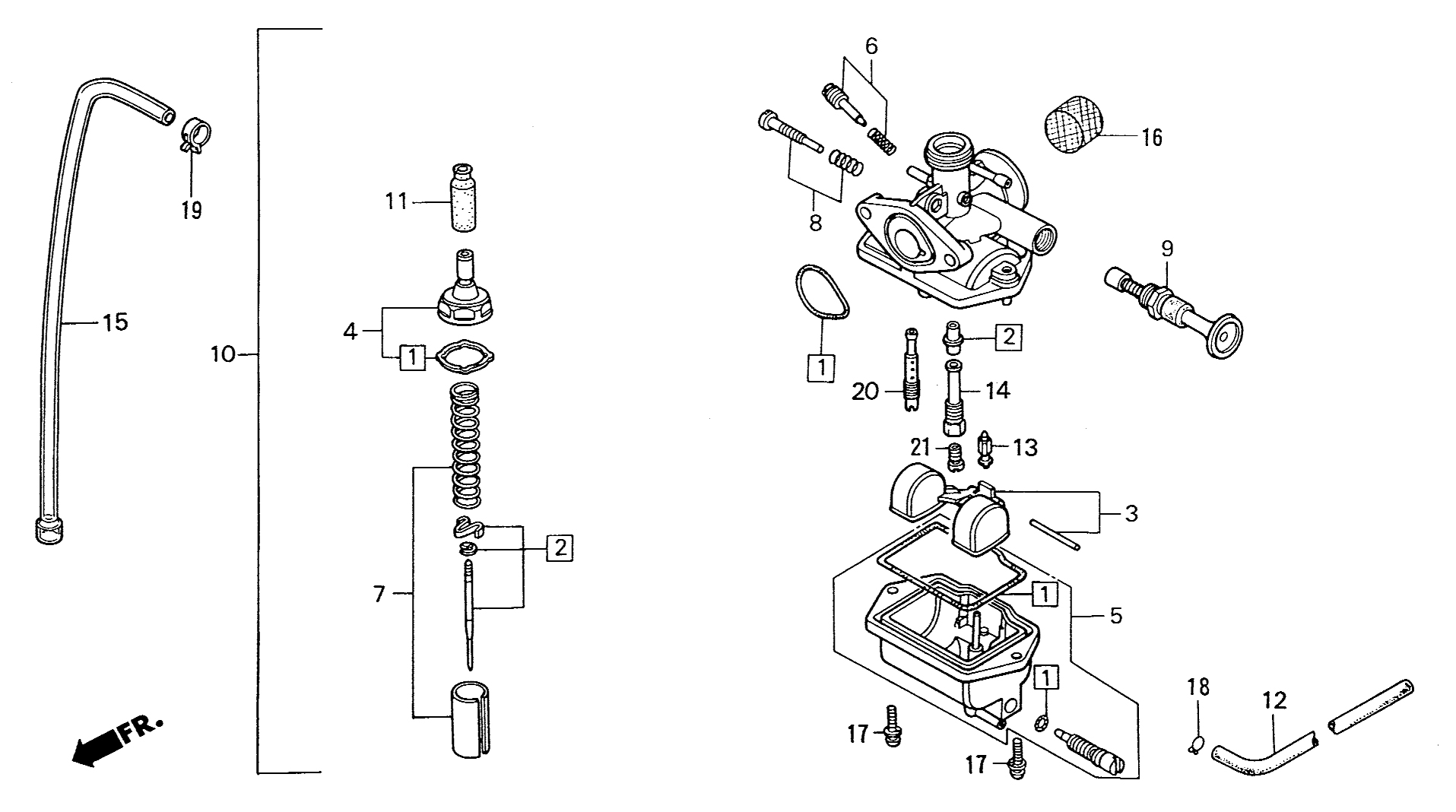 1997 Honda NS50R - E10 Carburetor