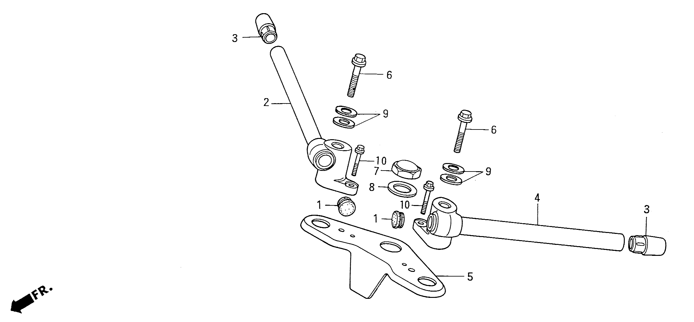 1997 Honda NS50R - F4 Handle Bar / Top Clamp