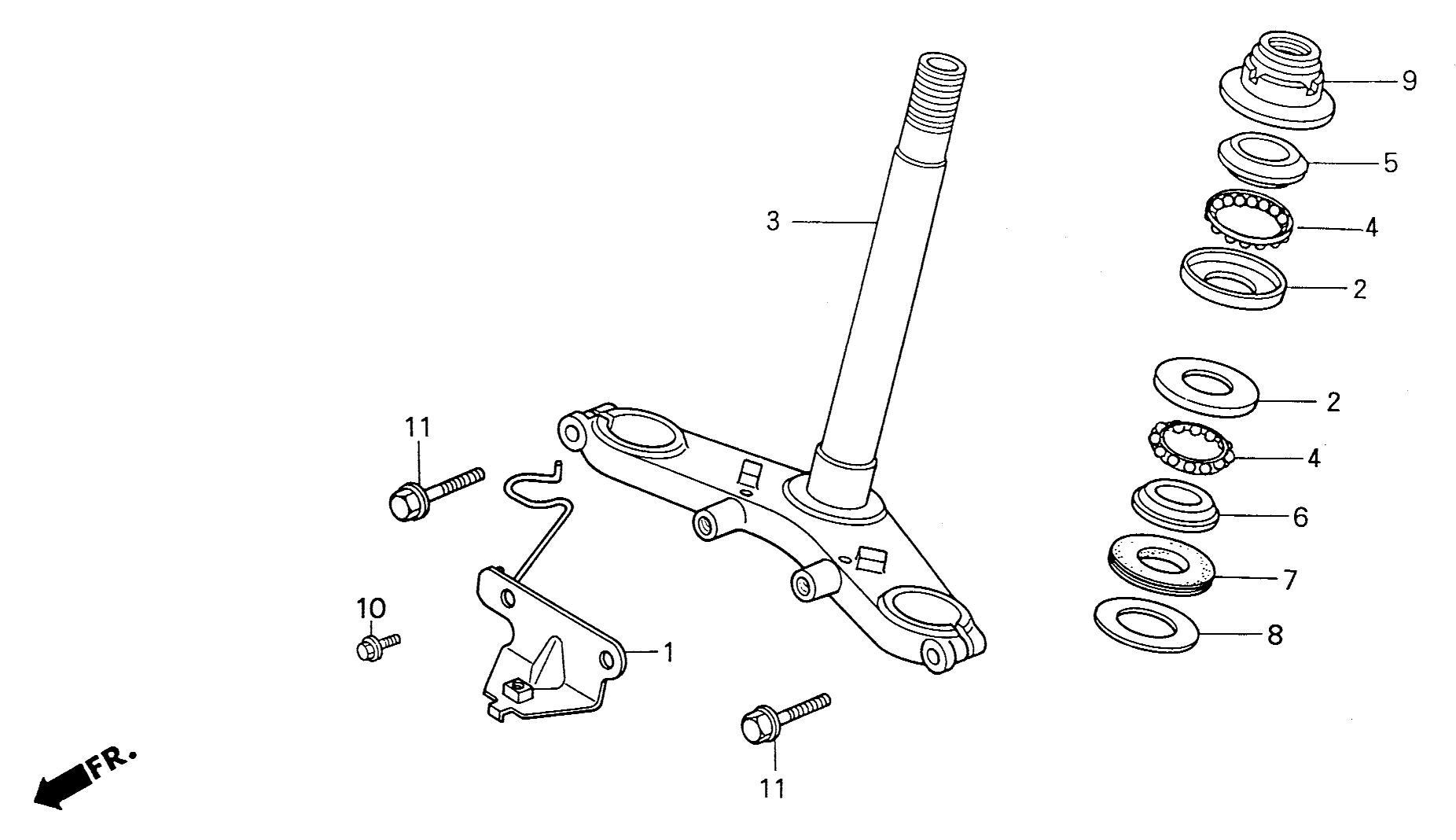 1997 Honda NS50R - F5 Steering Stem