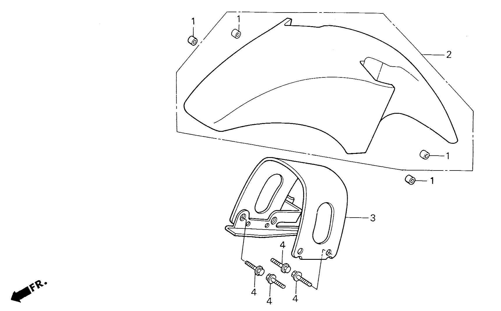 1997 Honda NS50R - F6 Front Fender