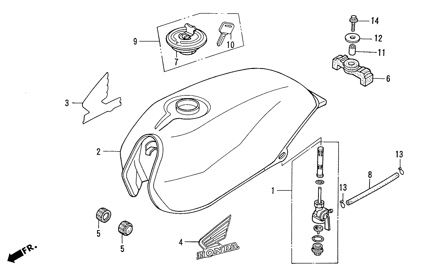 1997 Honda NS50R - F12 Fuel Tank