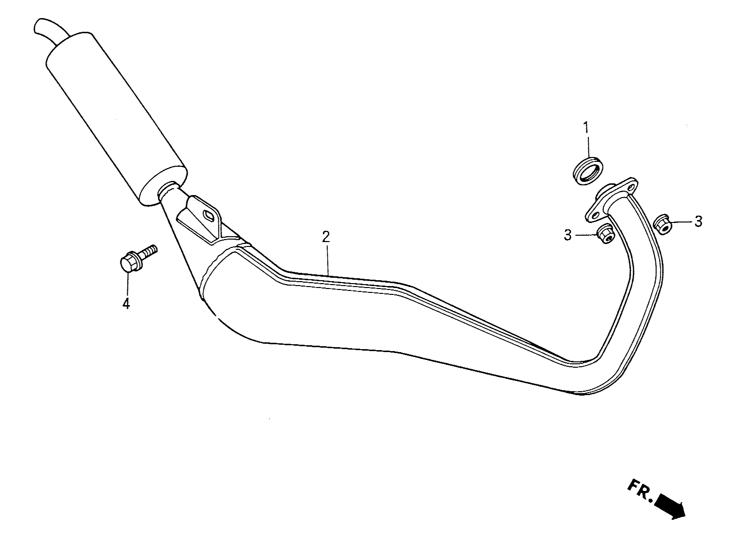 1997 Honda NS50R - F14 Exhaust Muffler