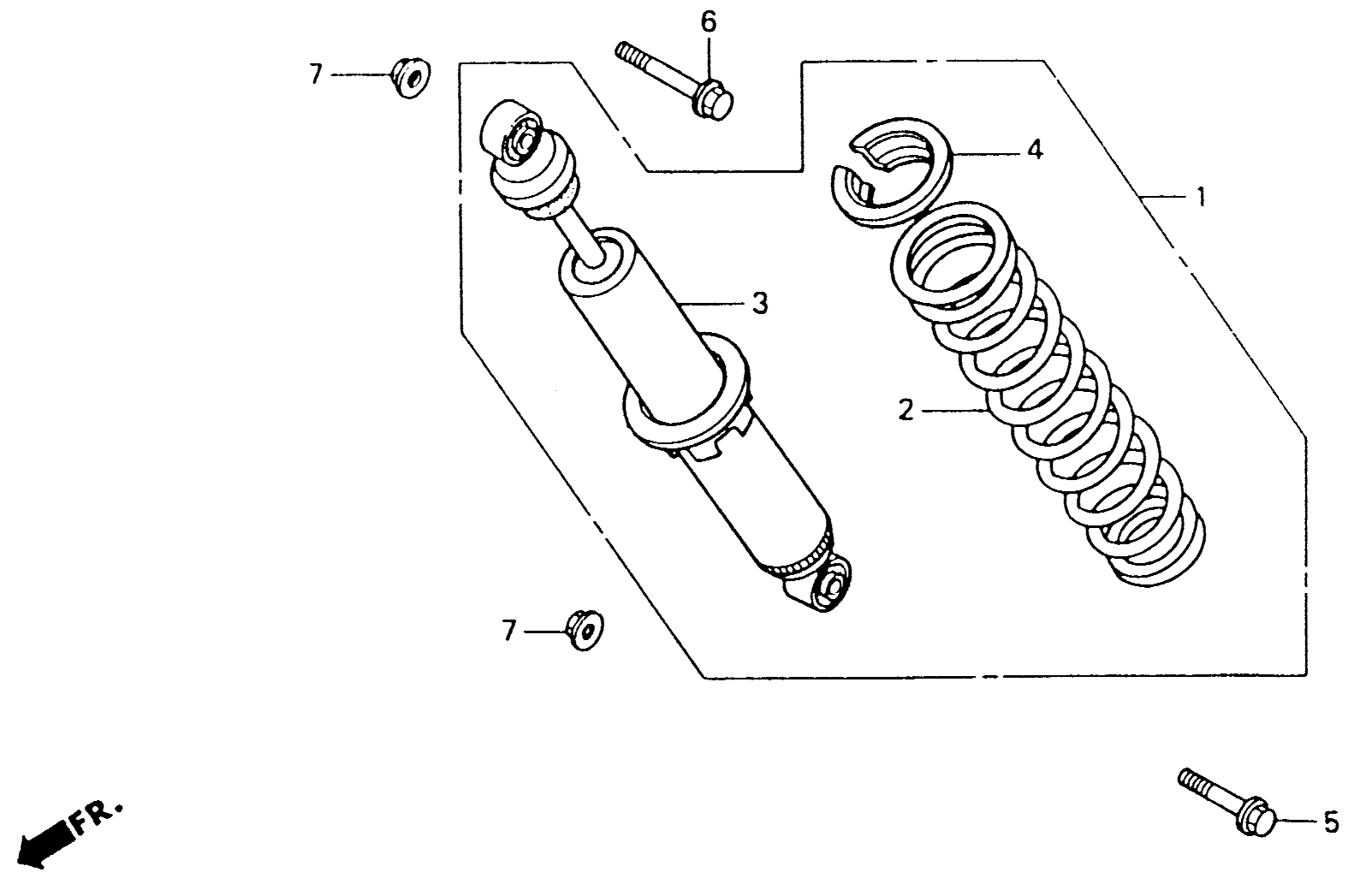 1997 Honda NS50R - F18 Rear Shock Absorber