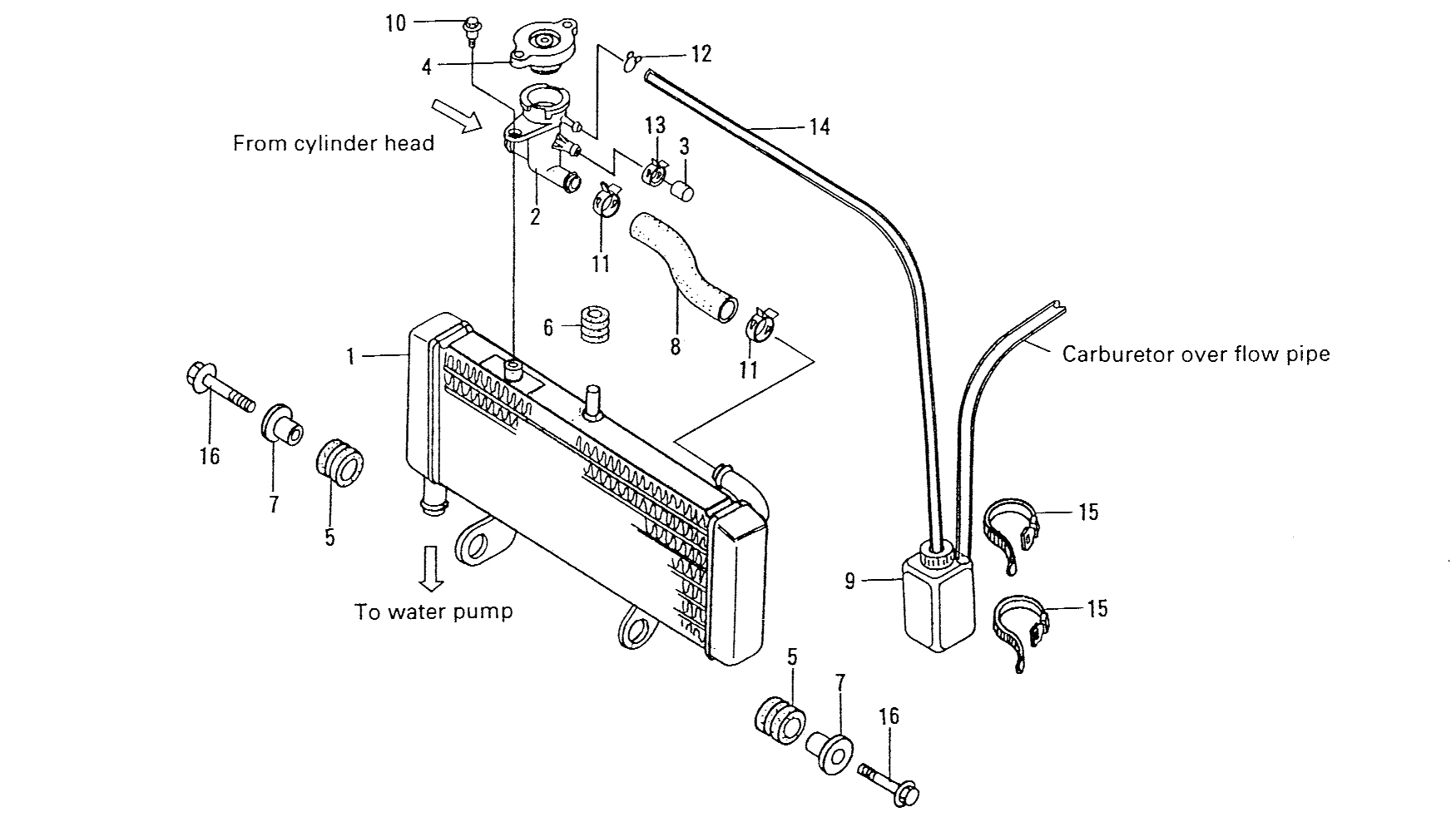 1997 Honda NS50R - F21 Radiator