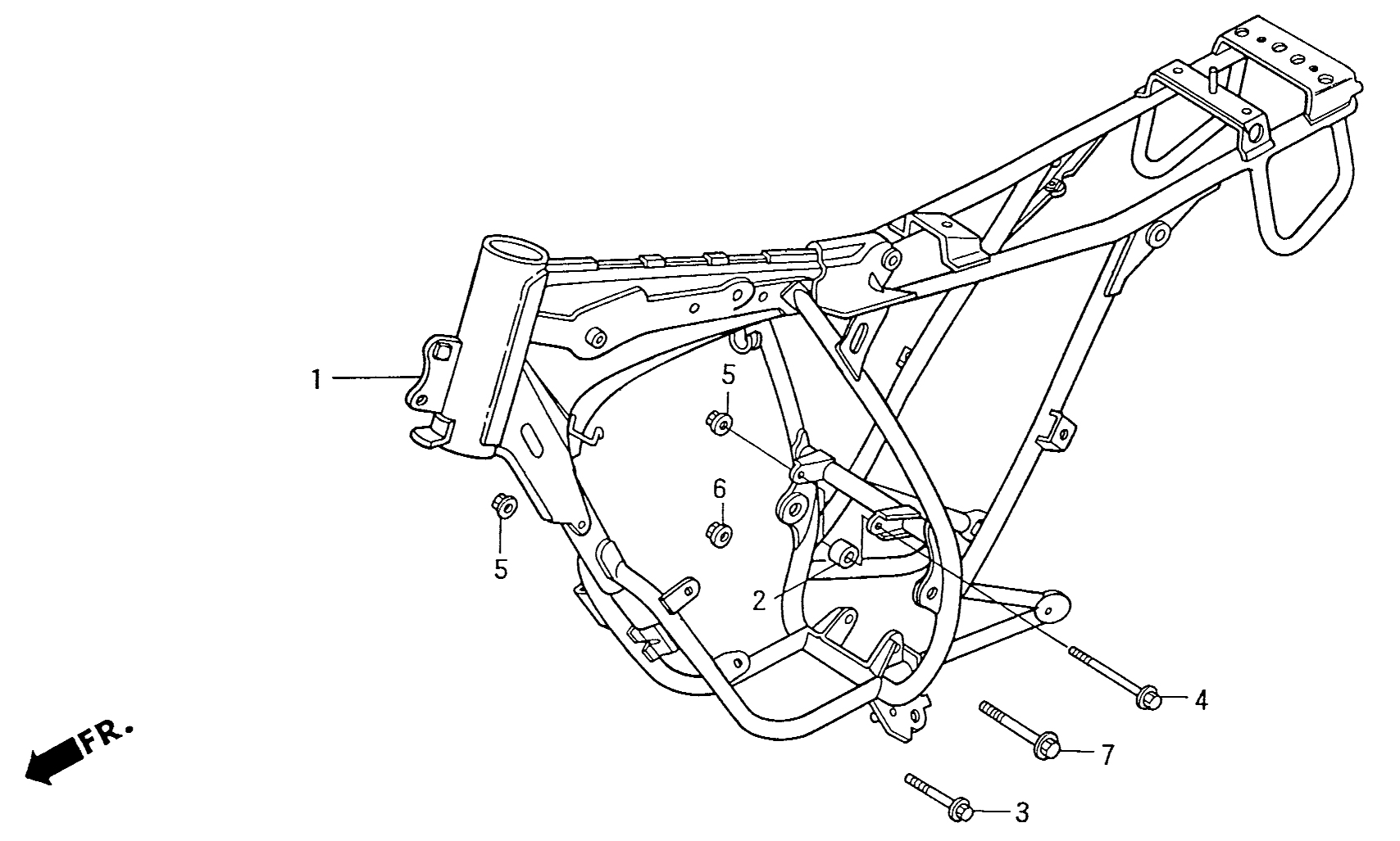 1997 Honda NS50R - F22 Frame Body