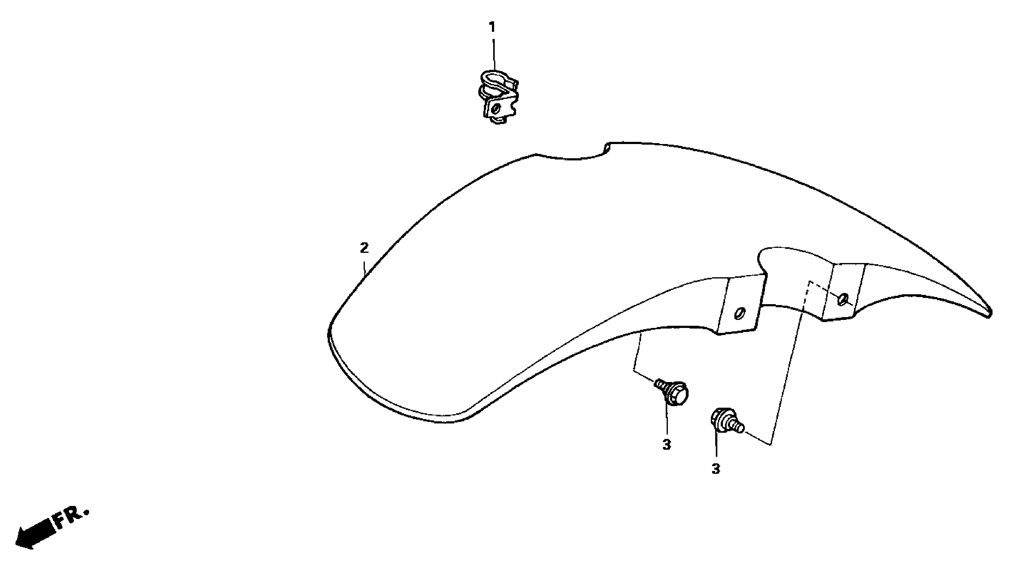2004 Honda NSR50 - F6 Front Fender