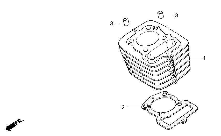 2006 Honda NSF100 Cylinder Parts for Sale