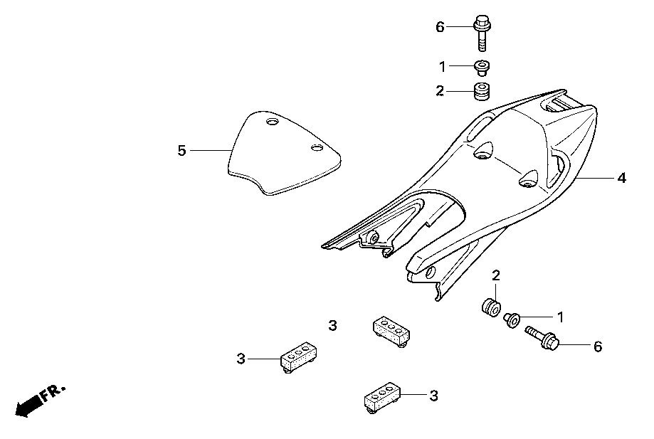 2006 Honda NSF100 Seat Tail Rear Cowl Parts Book Parts for Sale