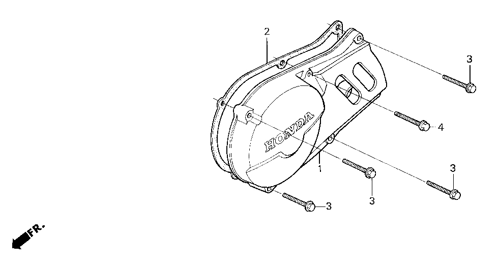2018 Honda NSF100 Left Crankcase Cover Parts for Sale
