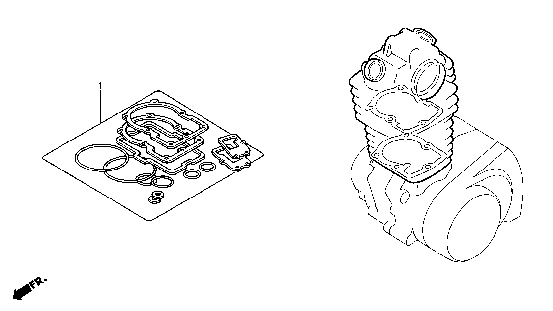 2018 Honda NSF100 EOP2 Gasket Kit B