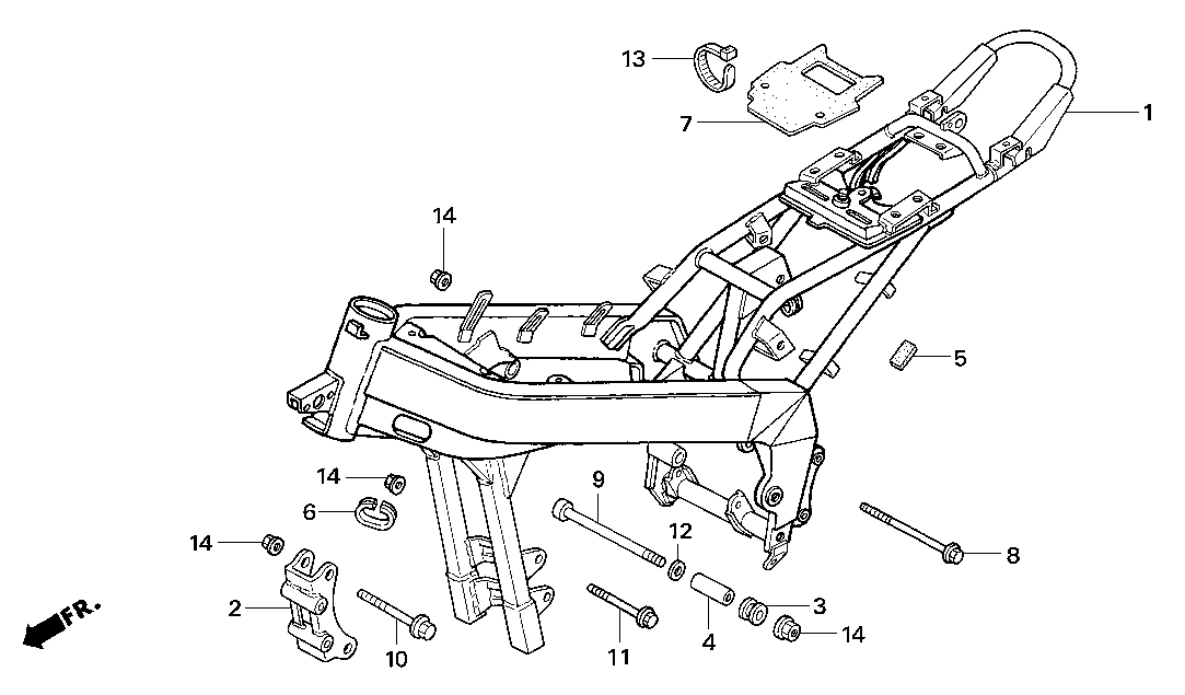 2018 Honda NSF100 Frame Parts for Sale
