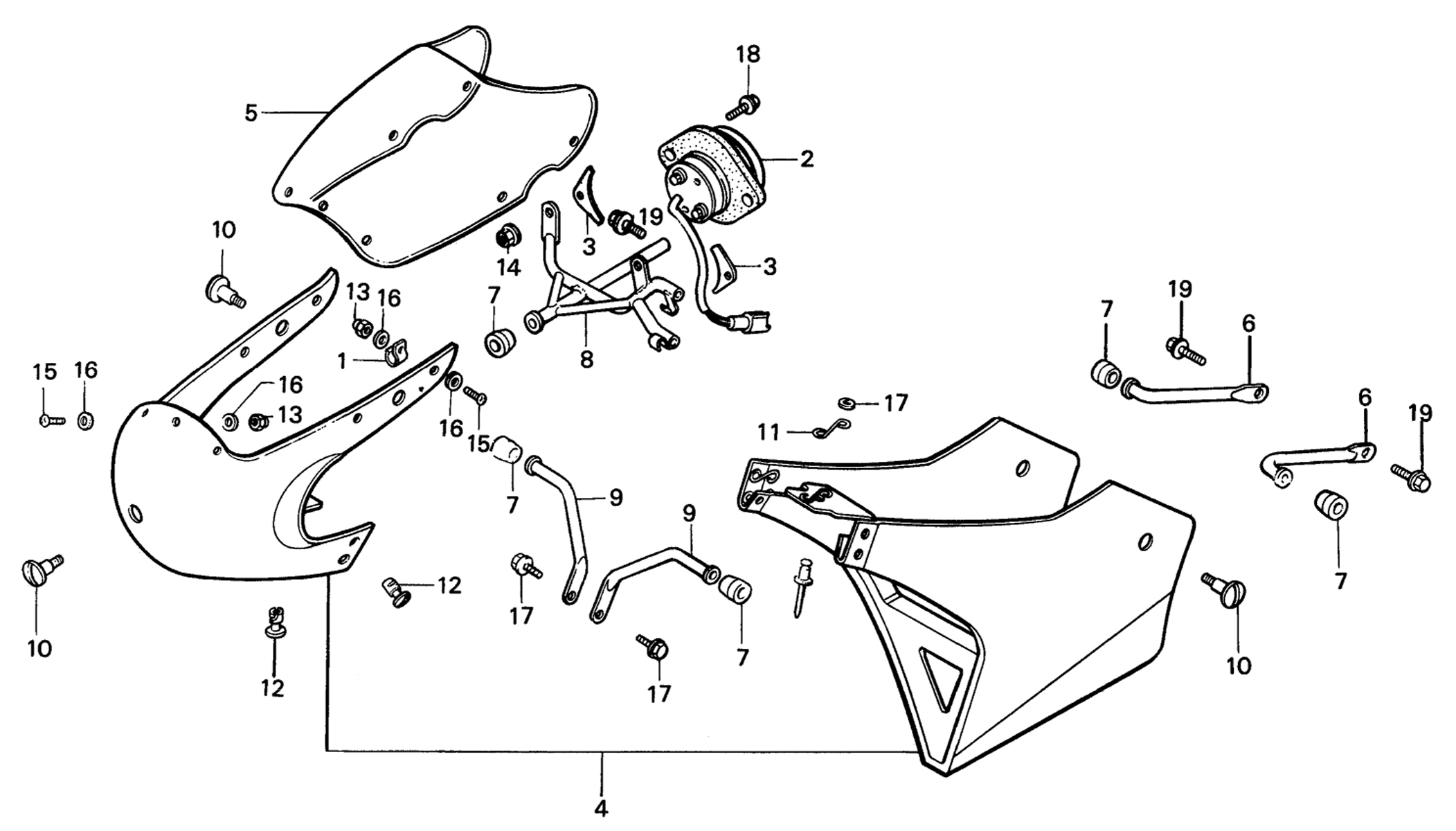 1984 Honda RS125R - F12 Cowl / Tachometer Image