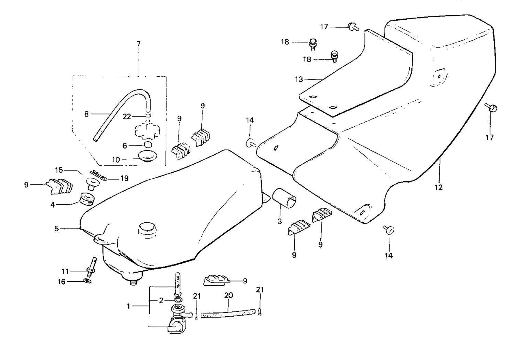 1987 Honda RS125R - F6 Fuel Tank / Seat Image