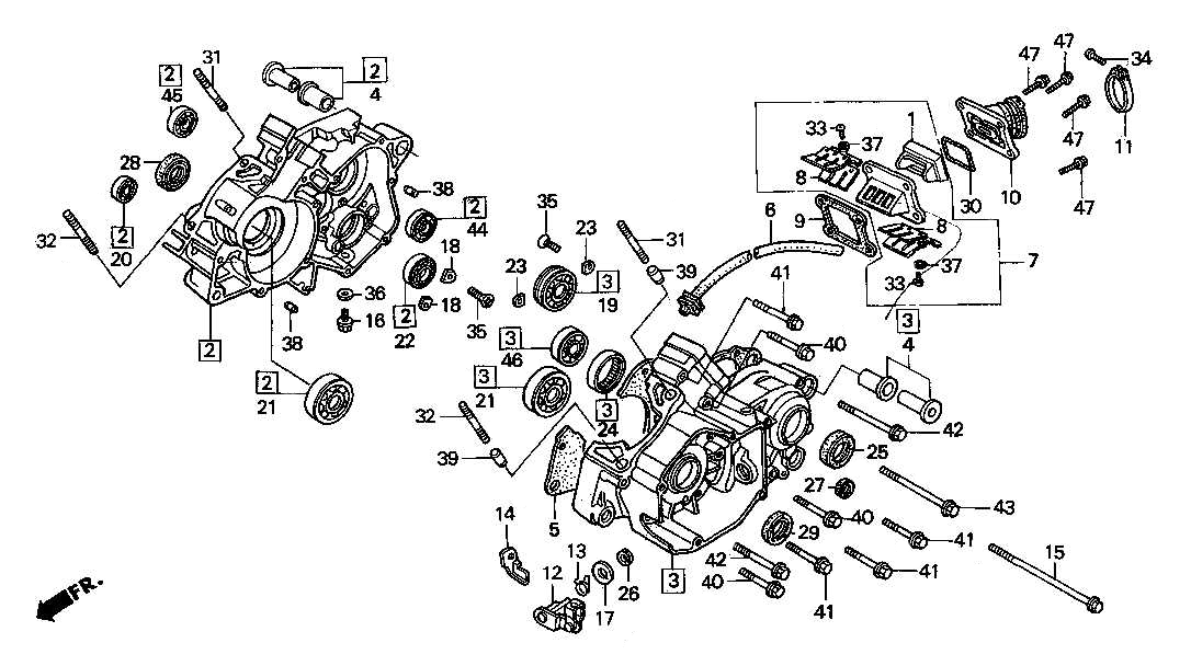 1989 Honda RS125R - E6 Crankcase / Reed Valve Image