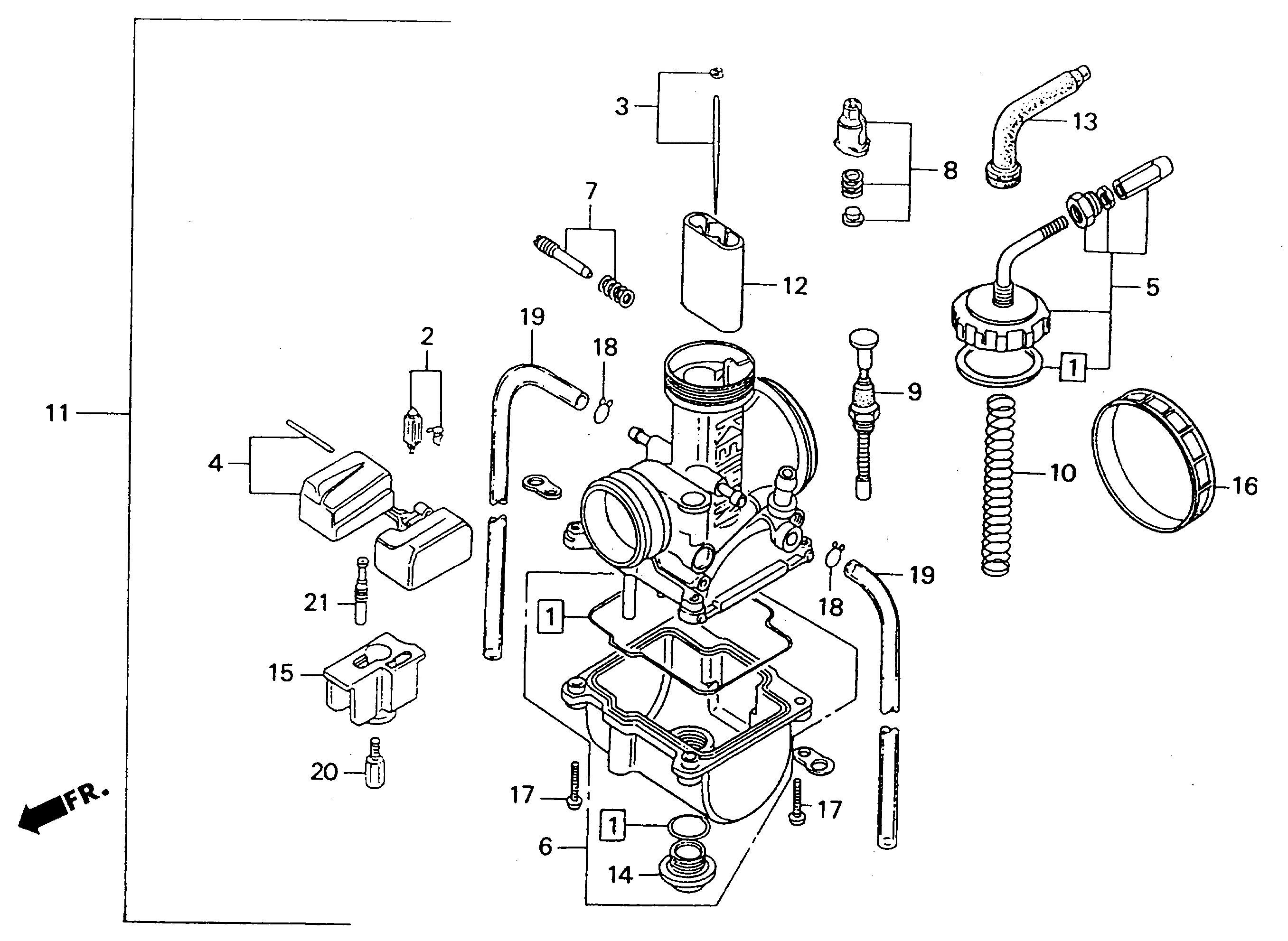 1994 Honda RS125R - E10 Carburetor Image