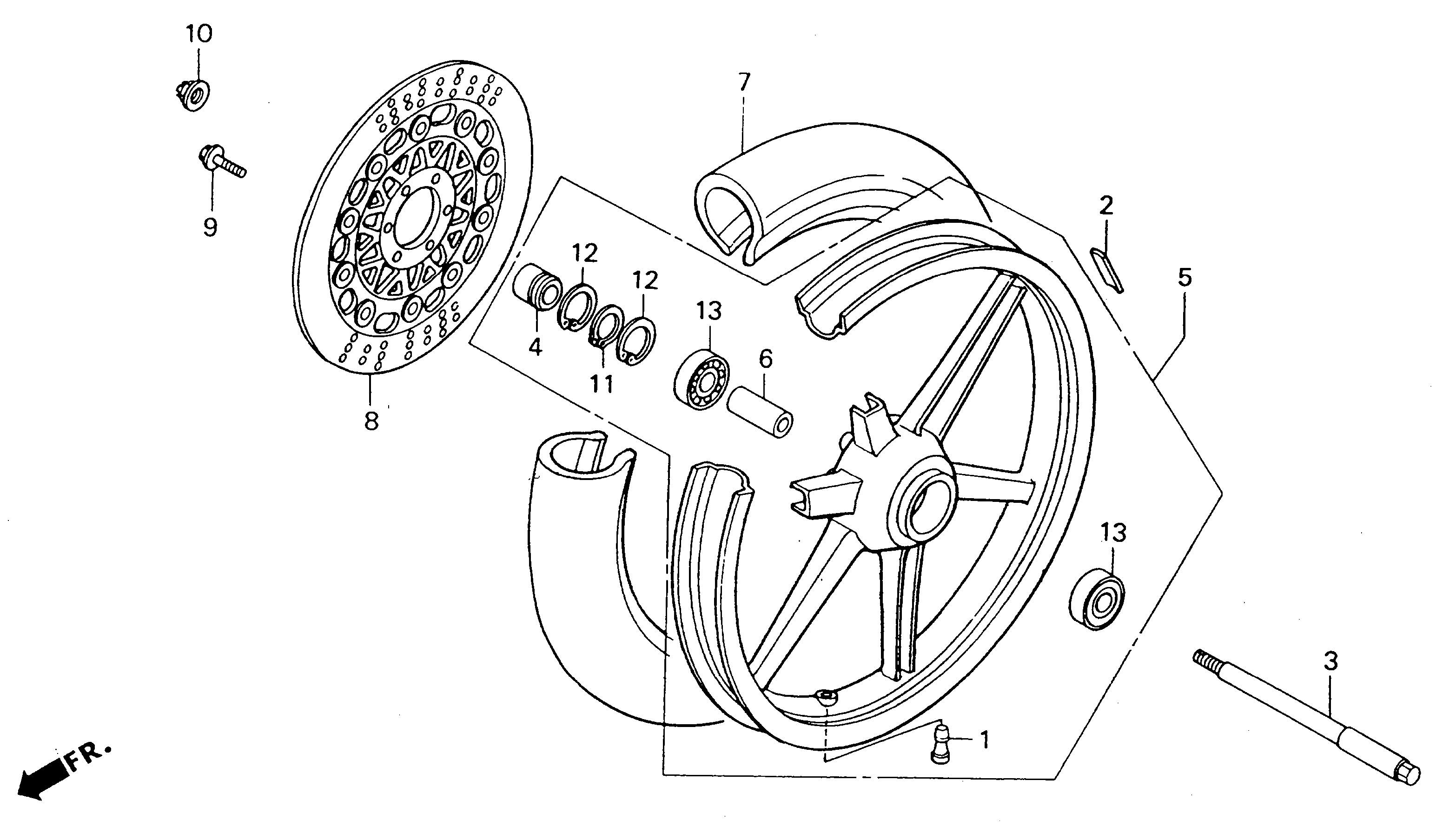 1994 Honda RS125R - F3 Front Wheel Image