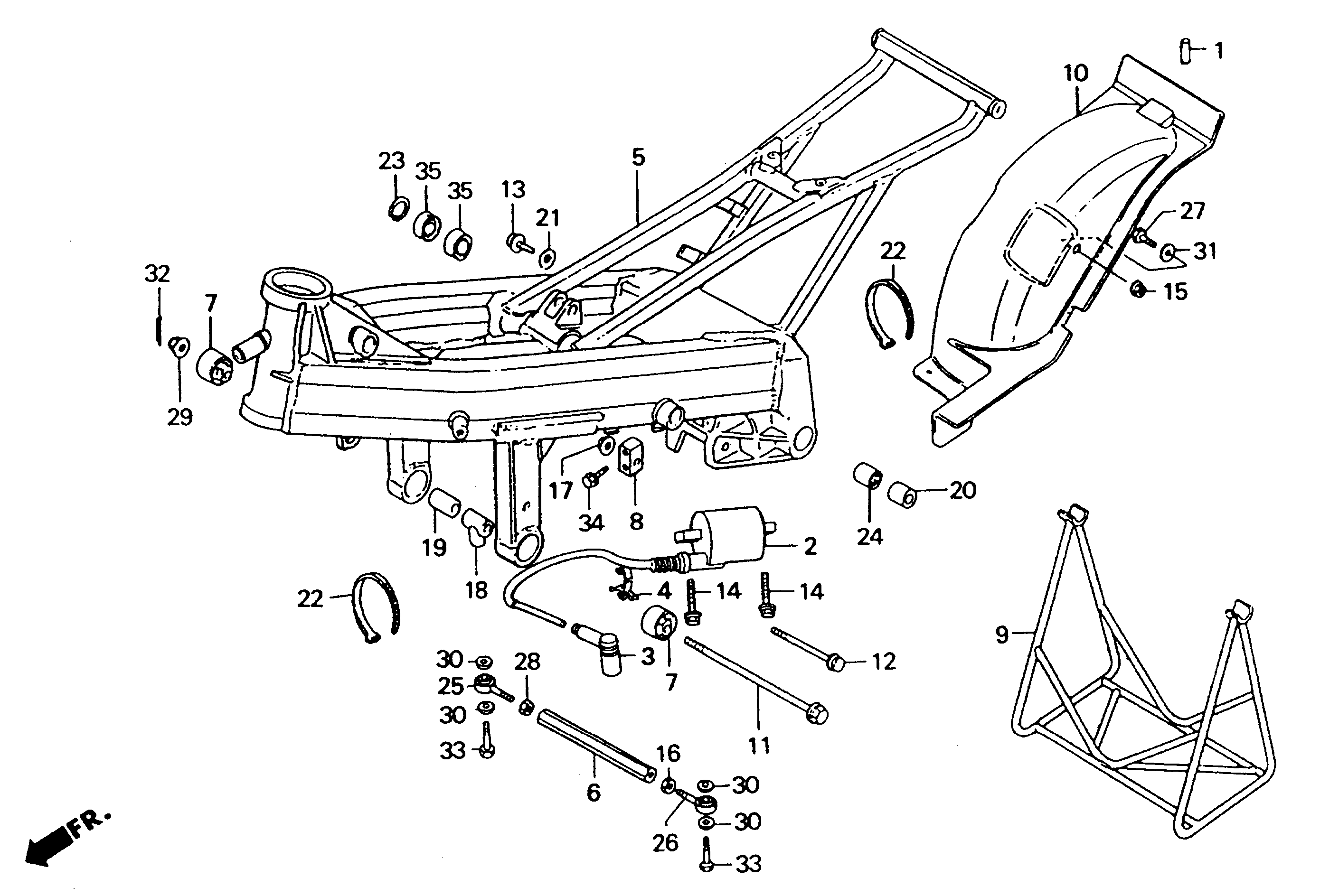 1994 Honda RS125R - F12 Frame / Ignition Coil Image