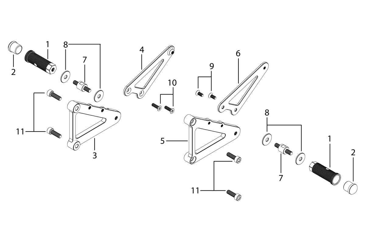 Honda RS125R NF4 - Foot Peg Image