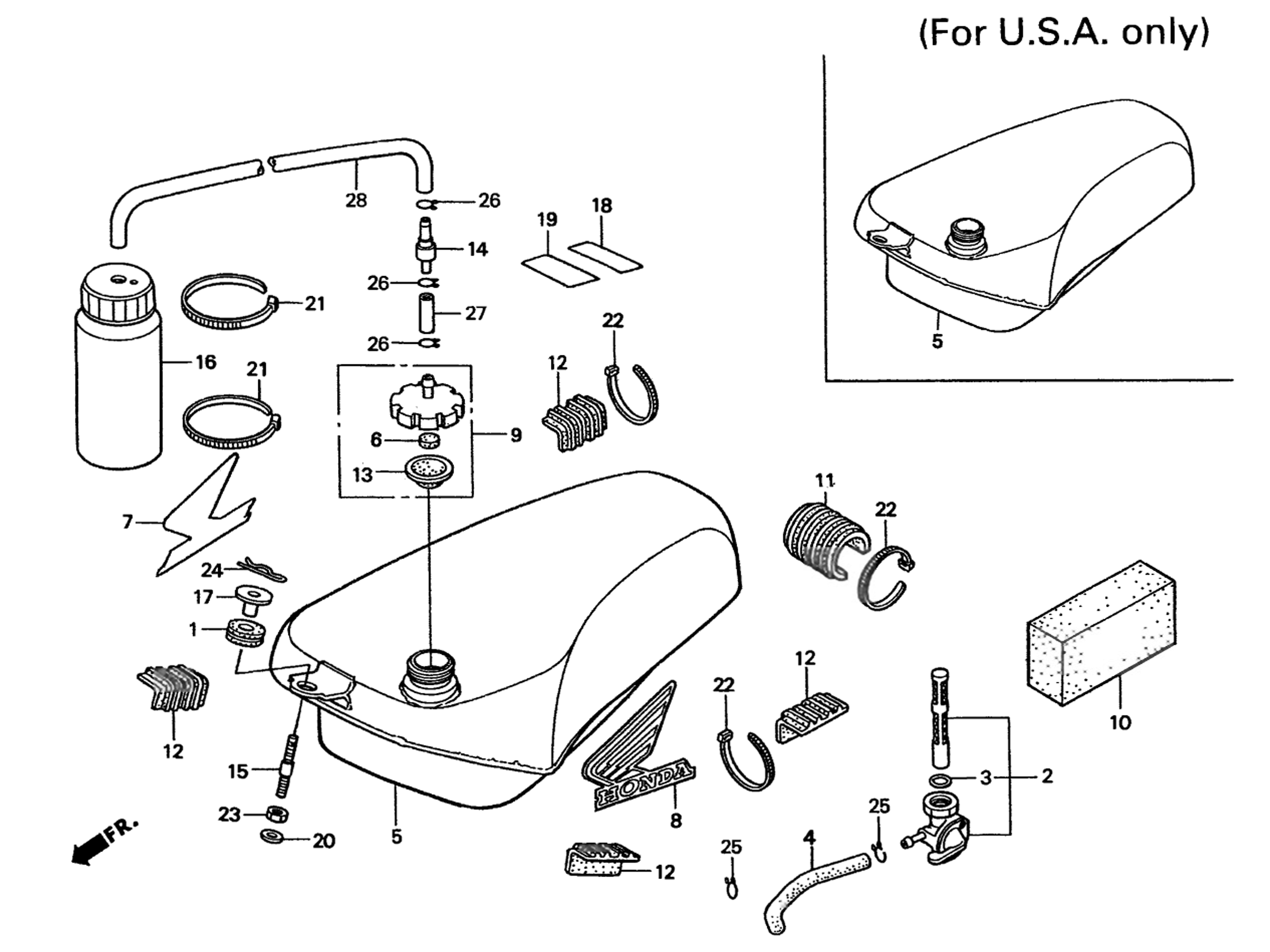 1996 Honda RS125R - F9 Fuel Tank Image