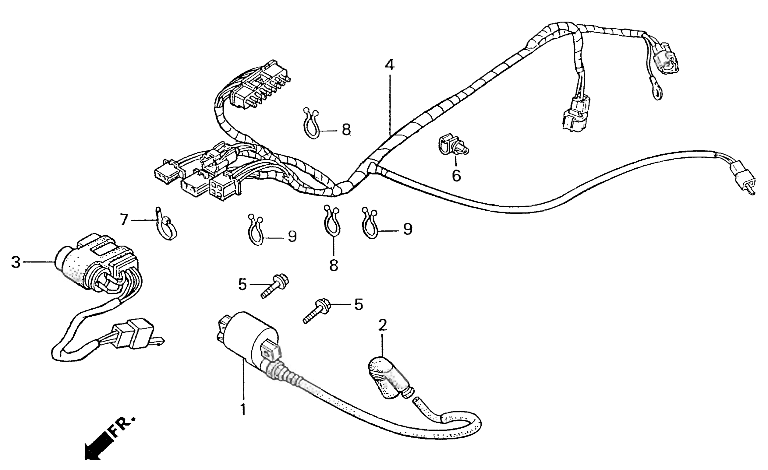 1996 Honda RS125R - F14 Ignition Coil / Wire Harness Image