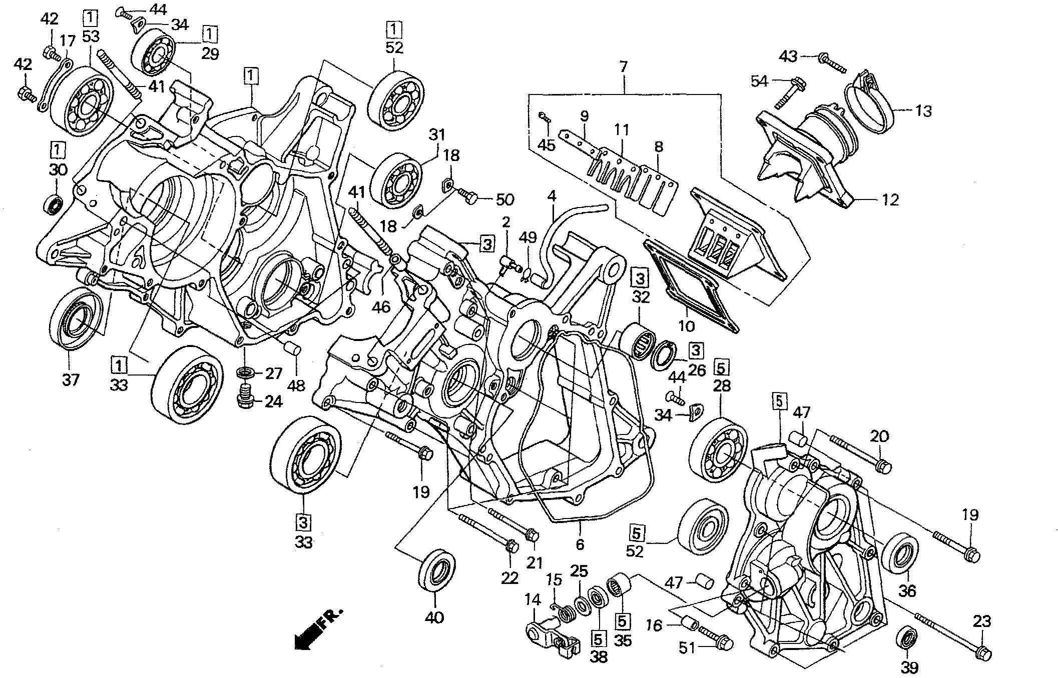 2001 Honda RS125R - E6 Crankcase Image