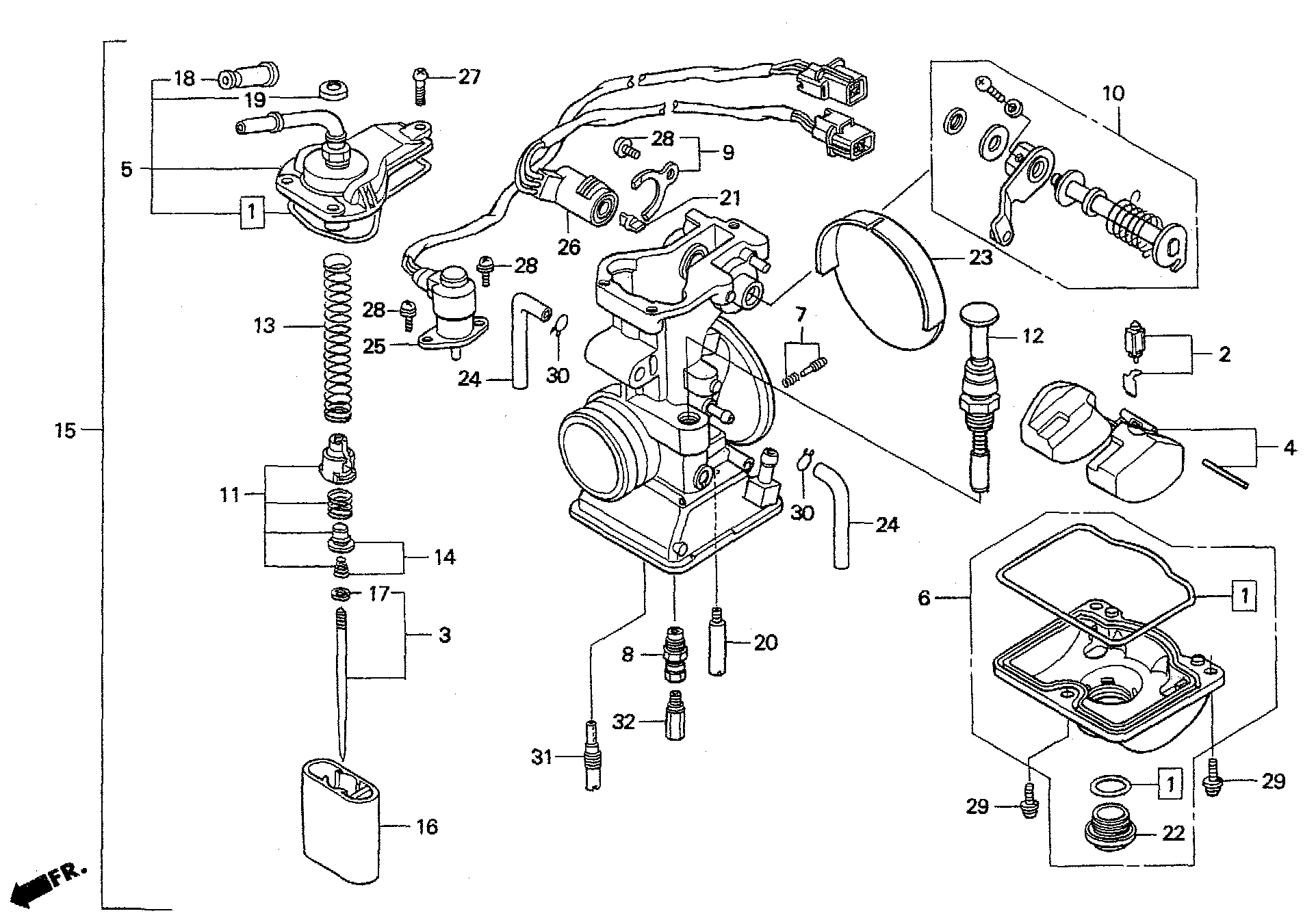 2001 Honda RS125R - E10 Carburetor Image