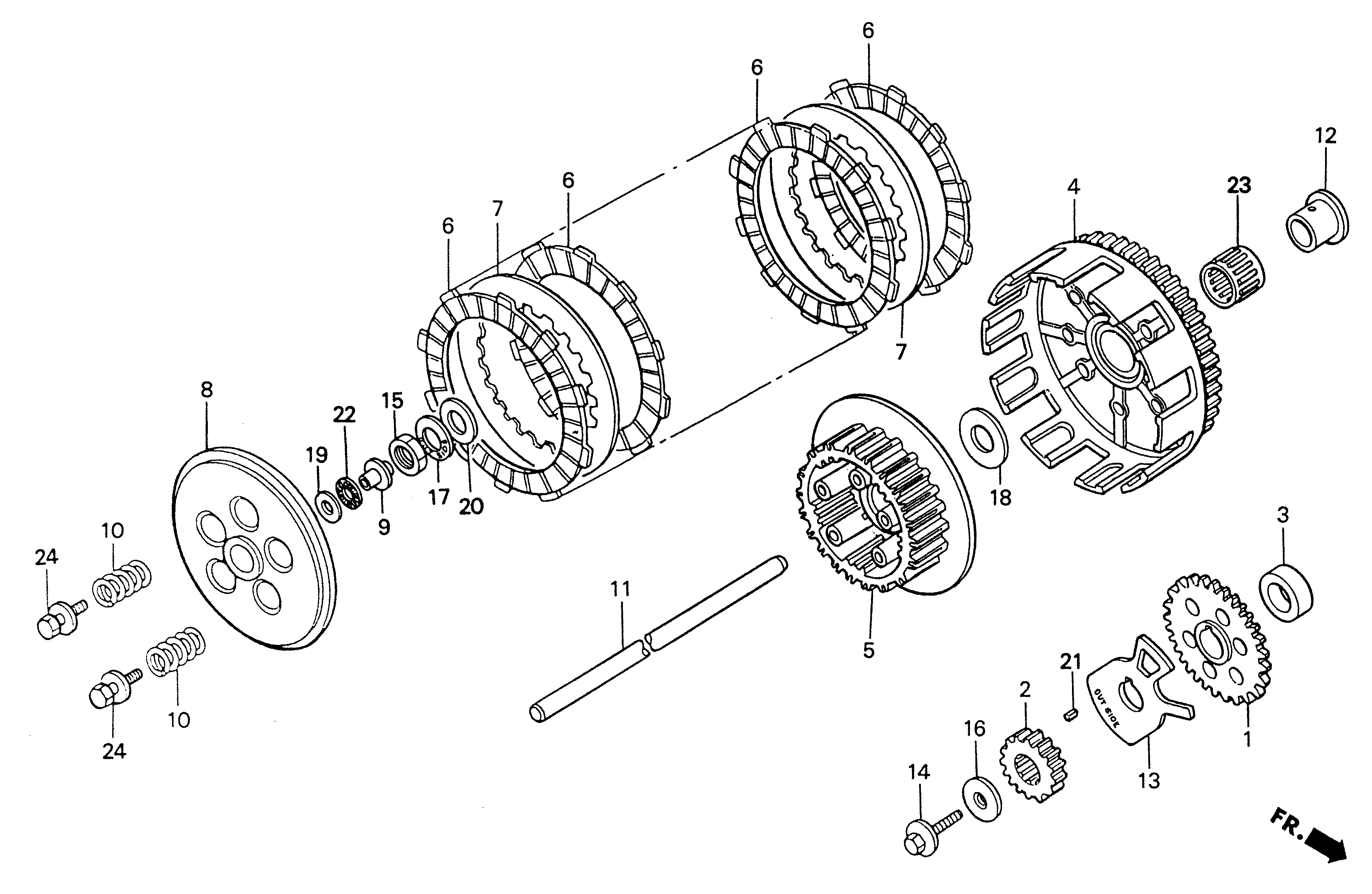 2004 Honda RS125R - E3 Clutch / Primary Drive Gear Image