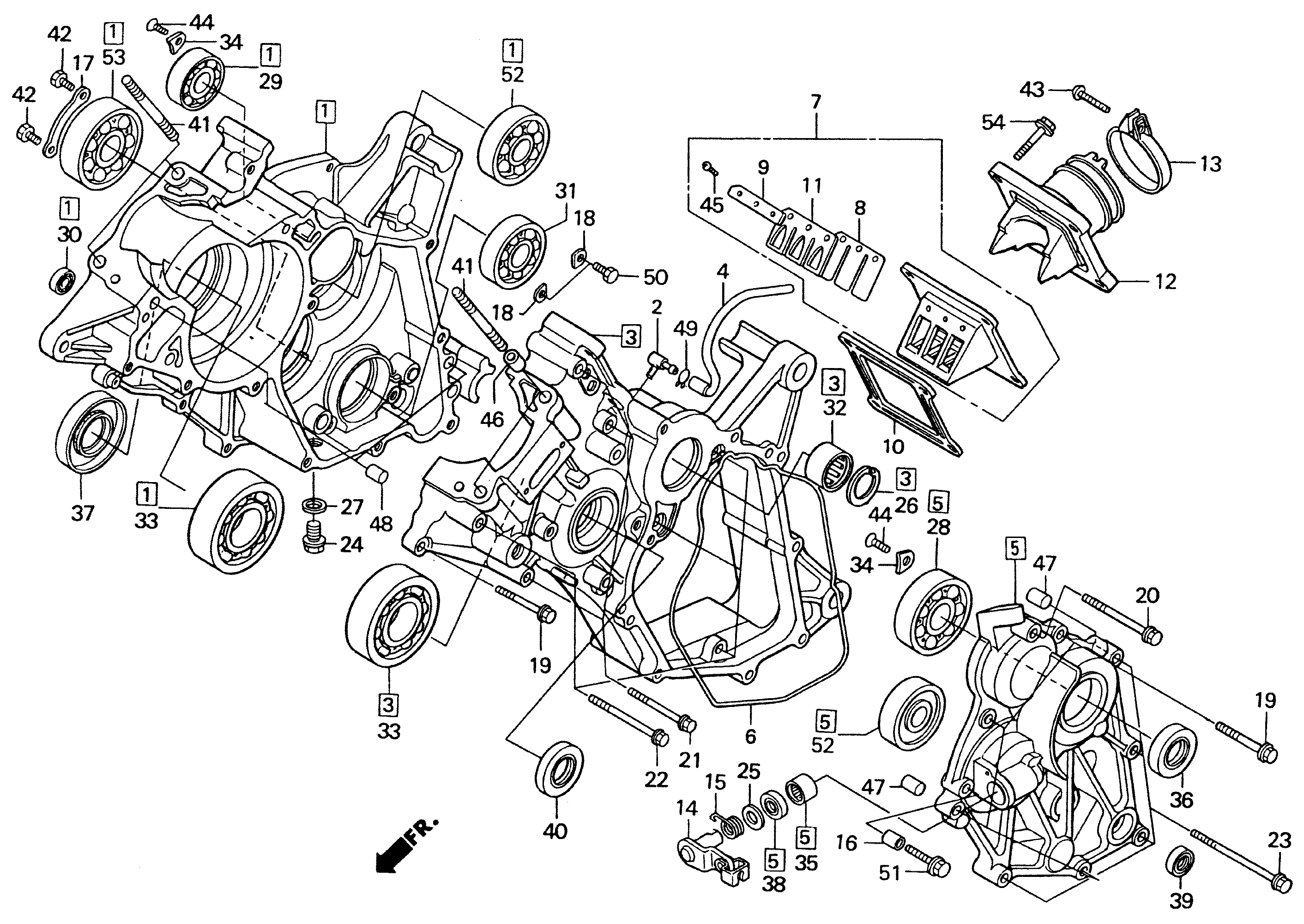 2004 Honda RS125R - E6 Crankcase Image