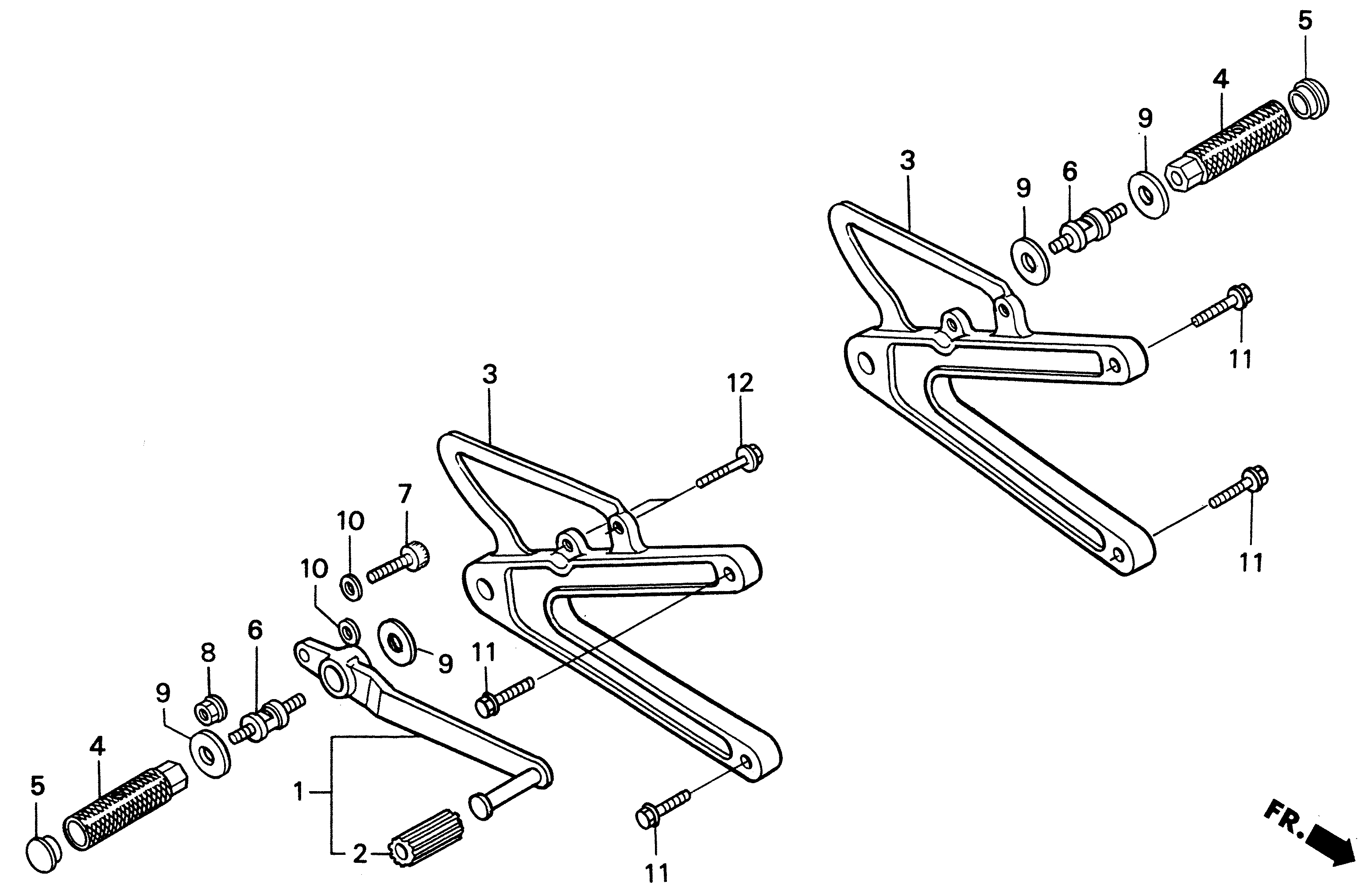 2004 Honda RS125R - F11 Footpeg / Brake Pedal Image