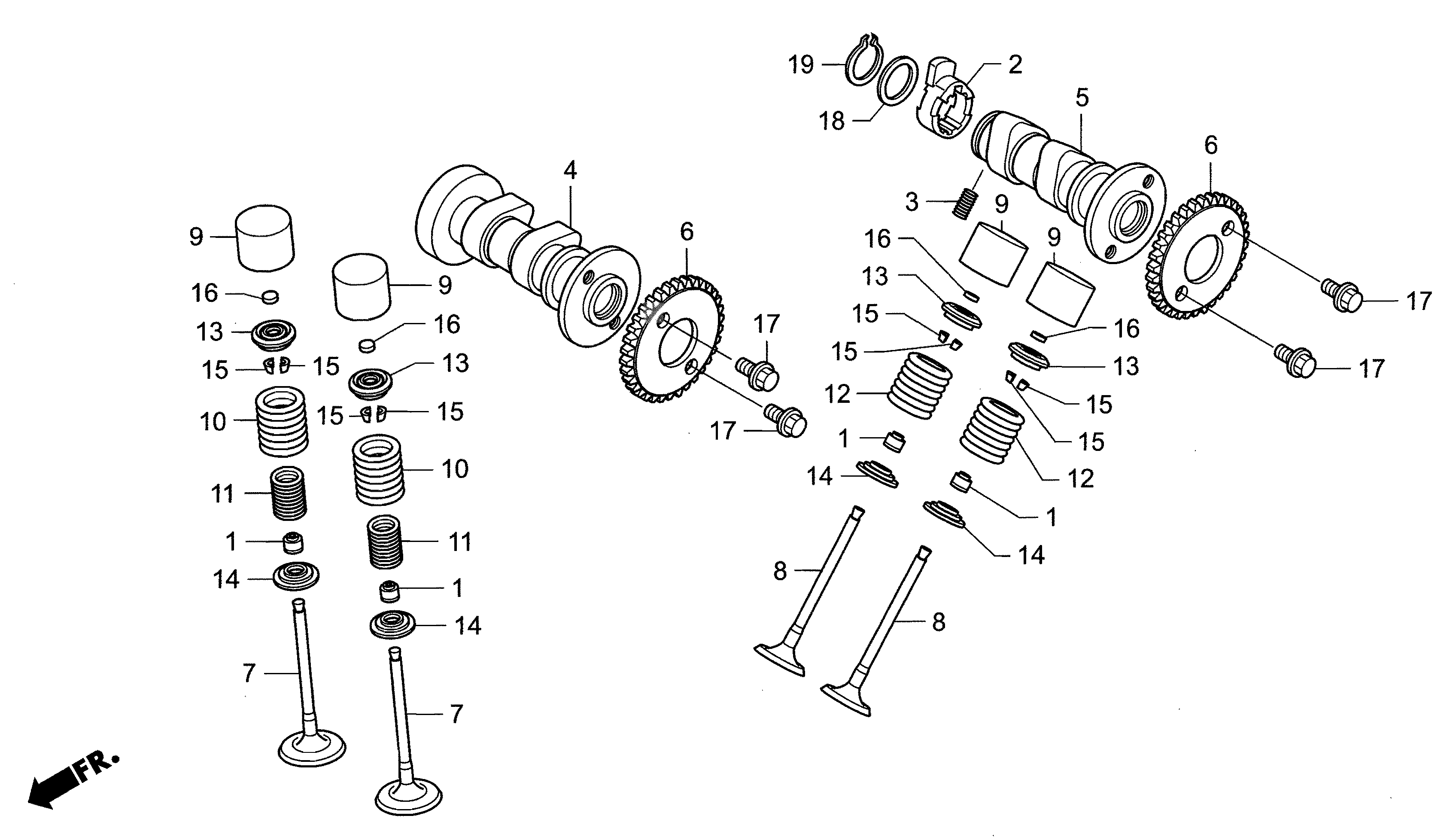 Technical Sports One, LLC 2012 Honda NSF250 Camshaft / Valve Image