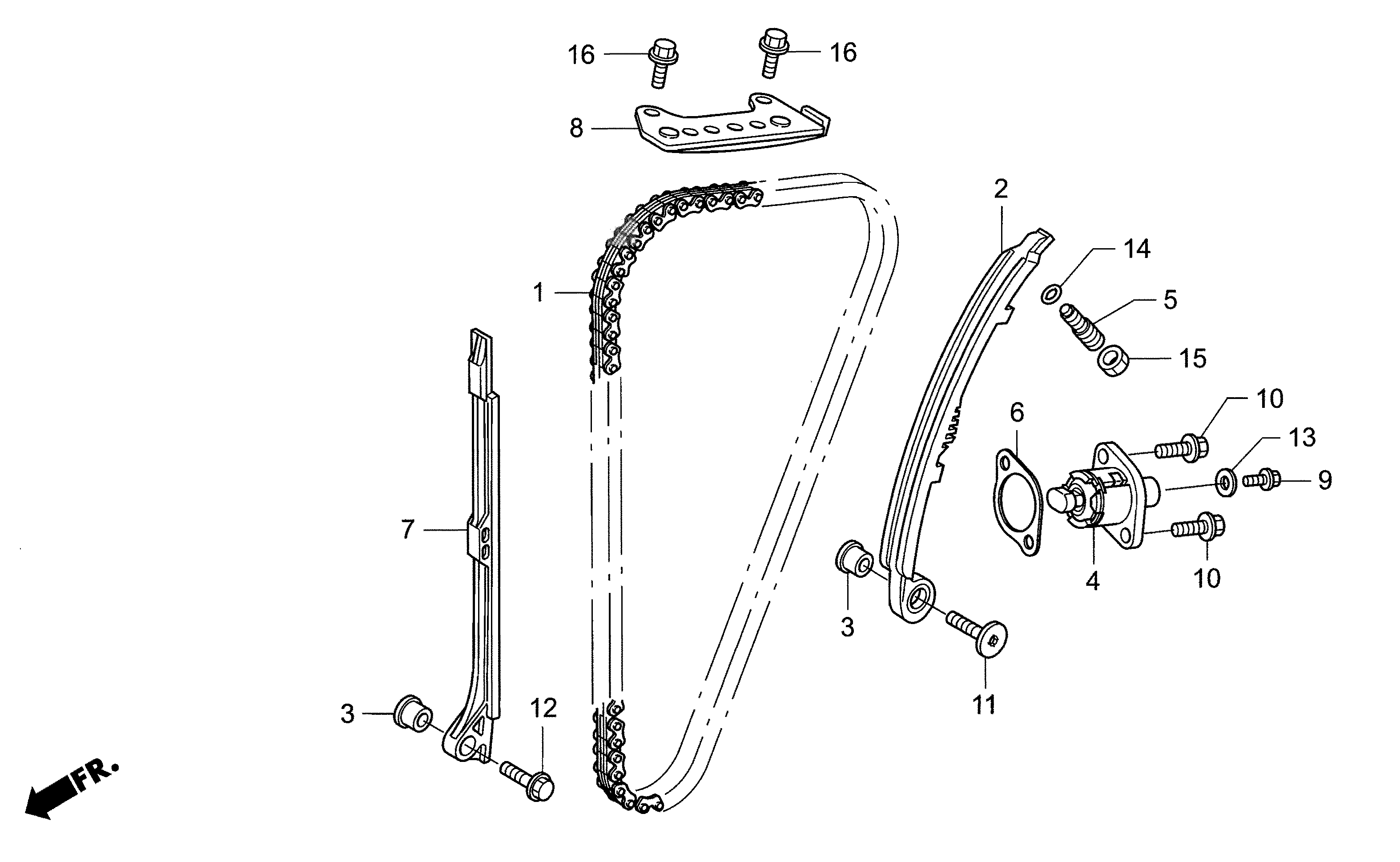Technical Sports One, LLC 2012 Honda NSF250 Cam Chain Image