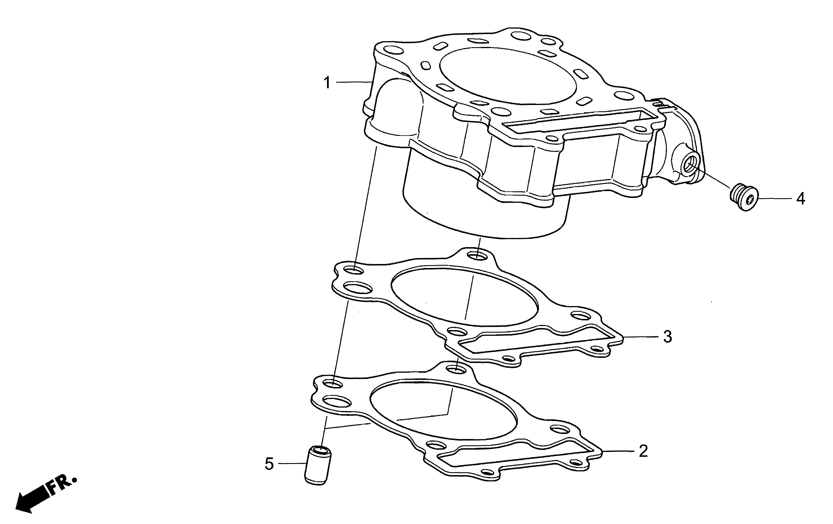 Technical Sports One, LLC 2012 Honda NSF250 Cylinder Image
