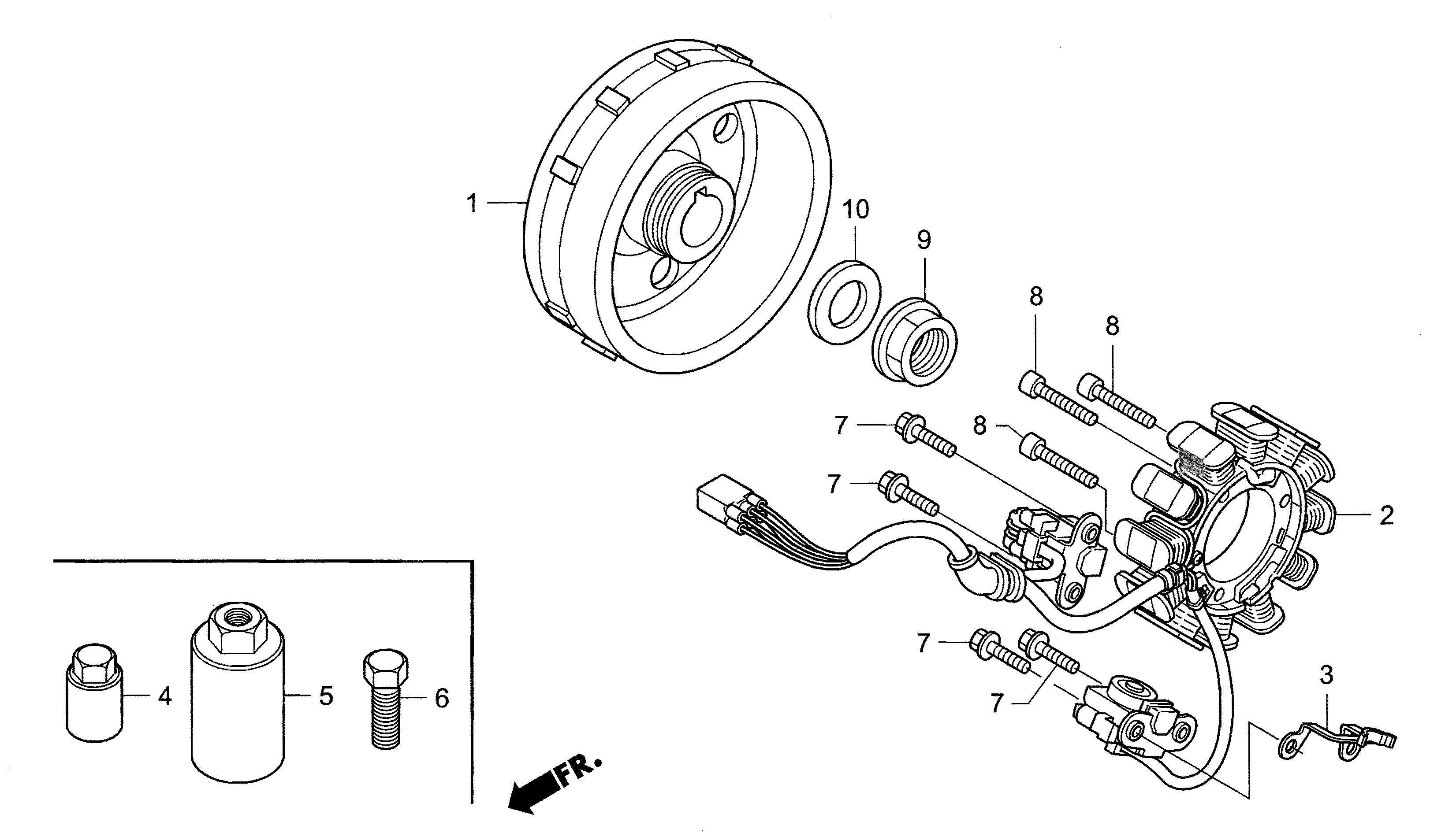 Technical Sports One, LLC 2012 Honda NSF250 AC Generator Image