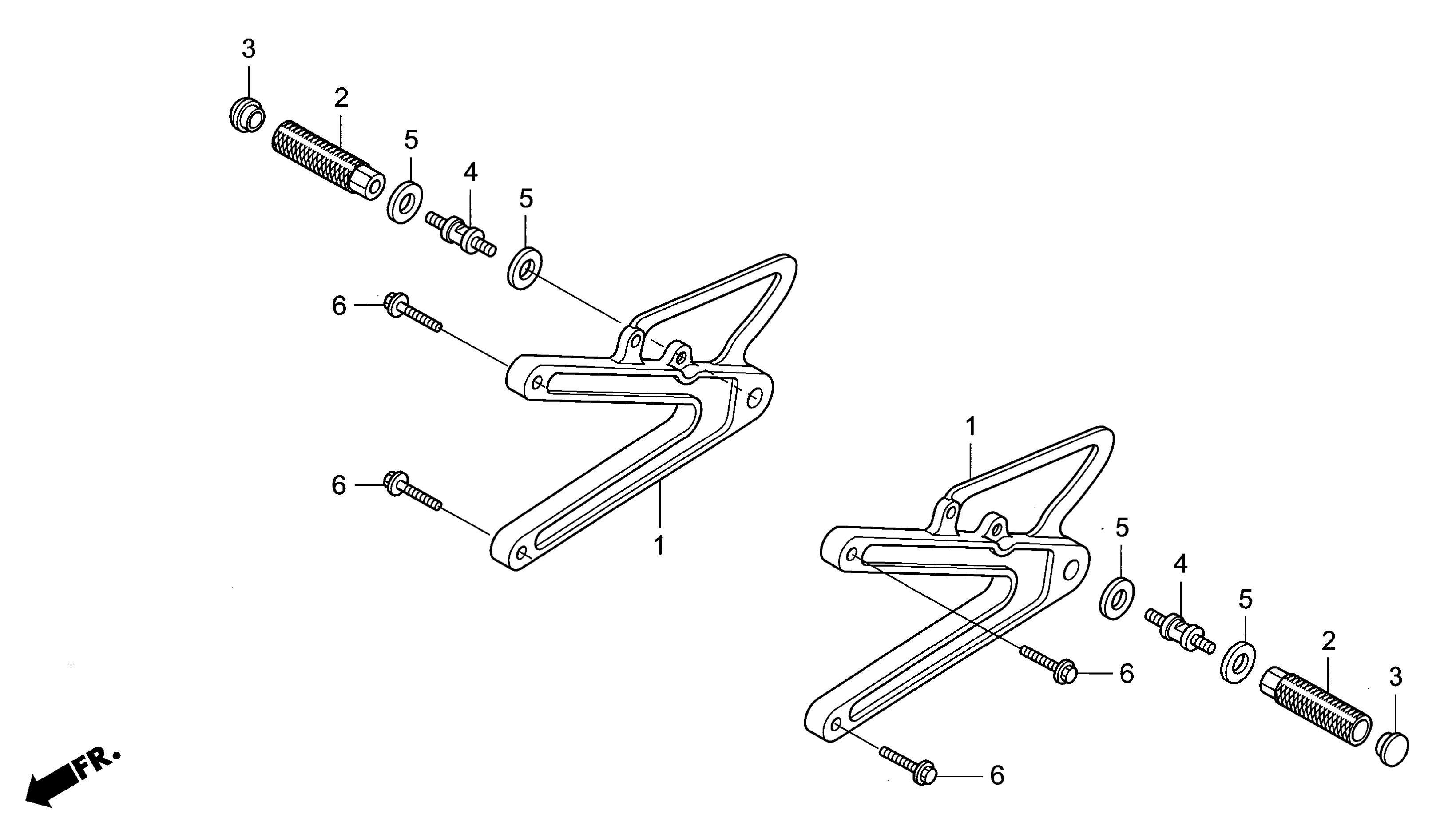Technical Sports One, LLC 2012 Honda NSF250 Foot Peg Image