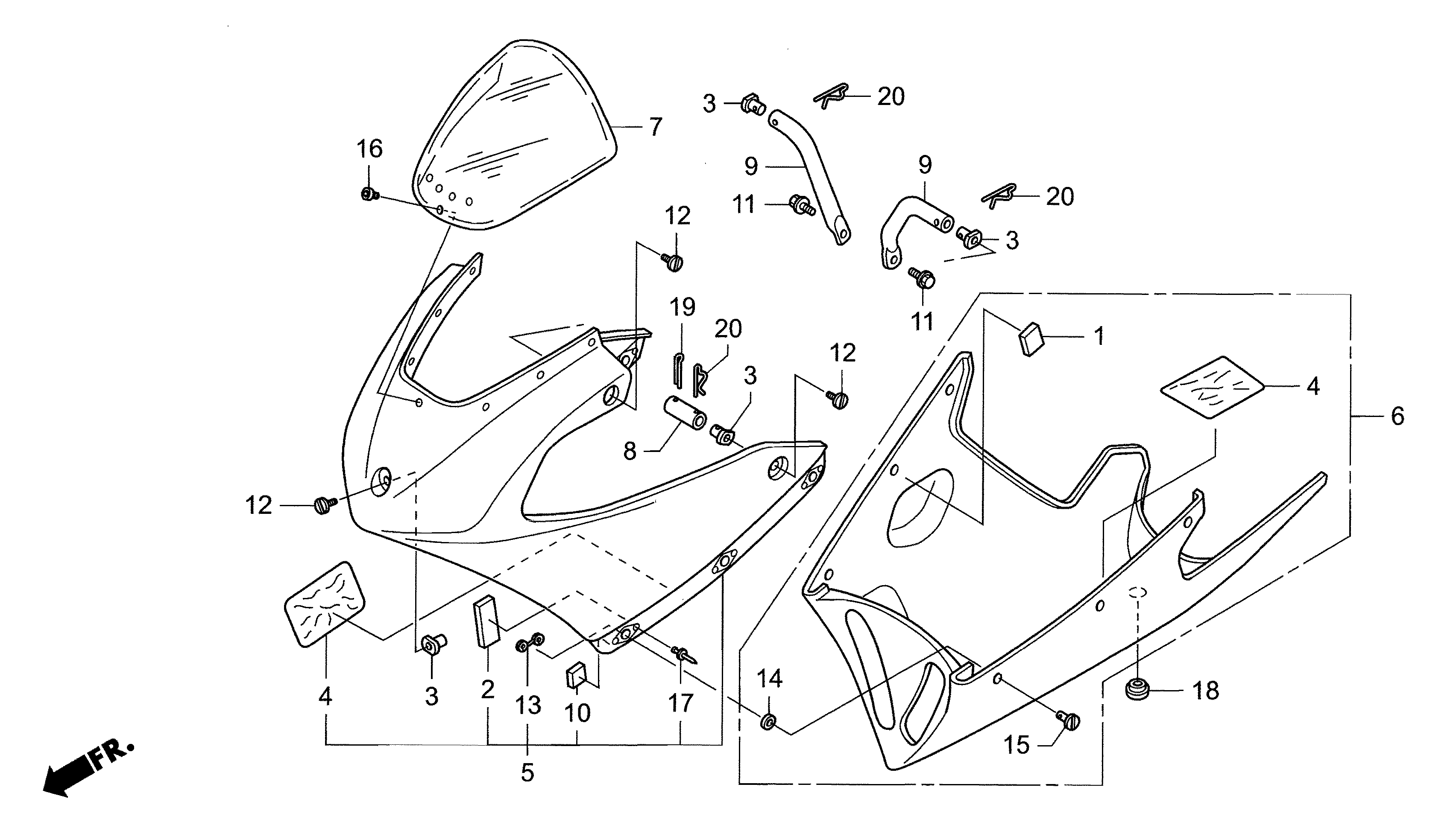 Technical Sports One, LLC 2012 Honda NSF250 Cowl Image