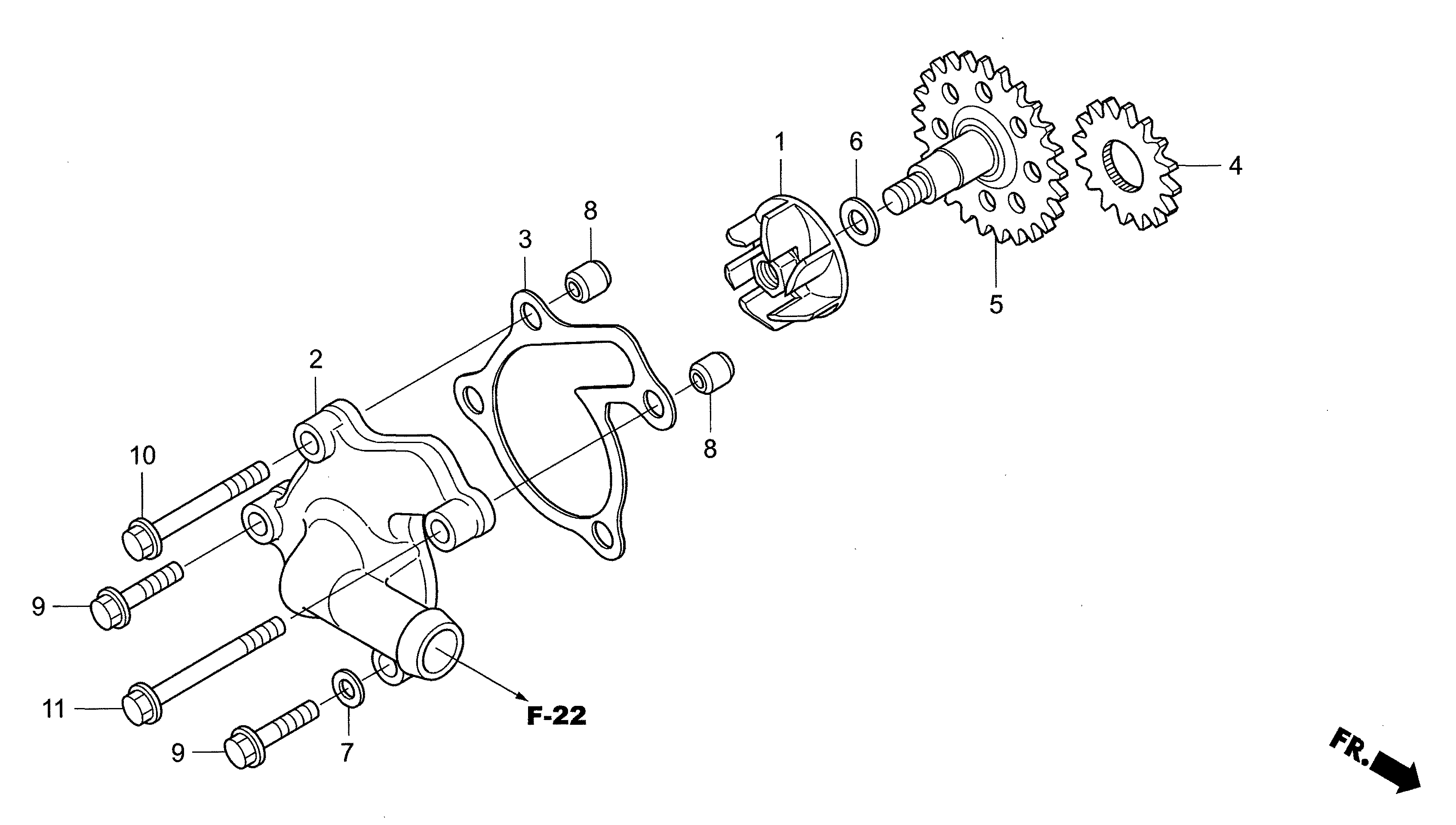 Technical Sports One, LLC 2018 Honda NSF250 Water Pump Image