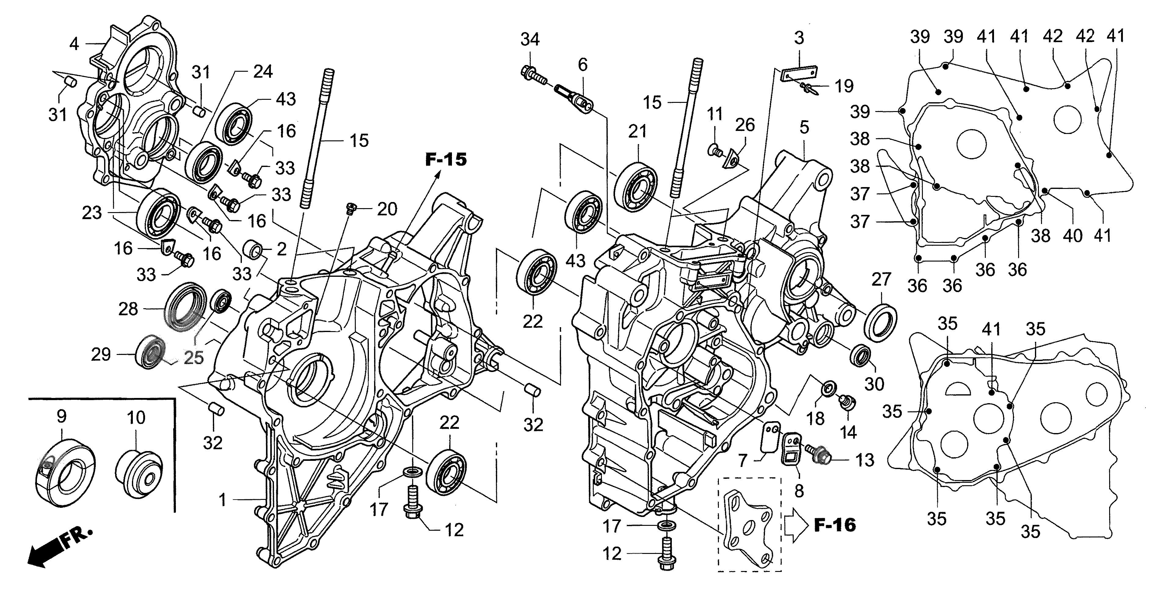 Technical Sports One, LLC 2018 Honda NSF250 Crankcase Image