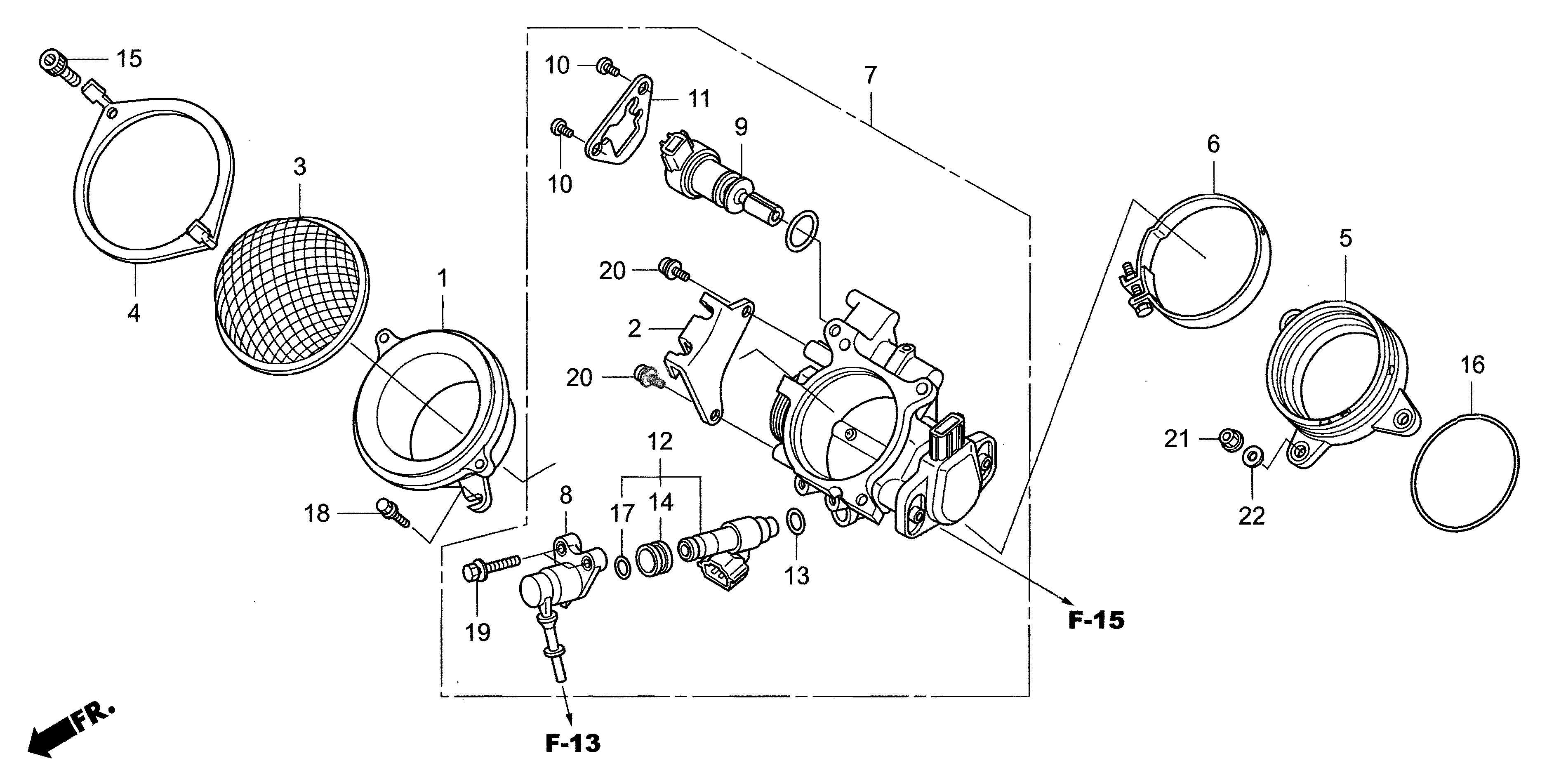 Technical Sports One, LLC 2018 Honda NSF250 Throttle Body Image