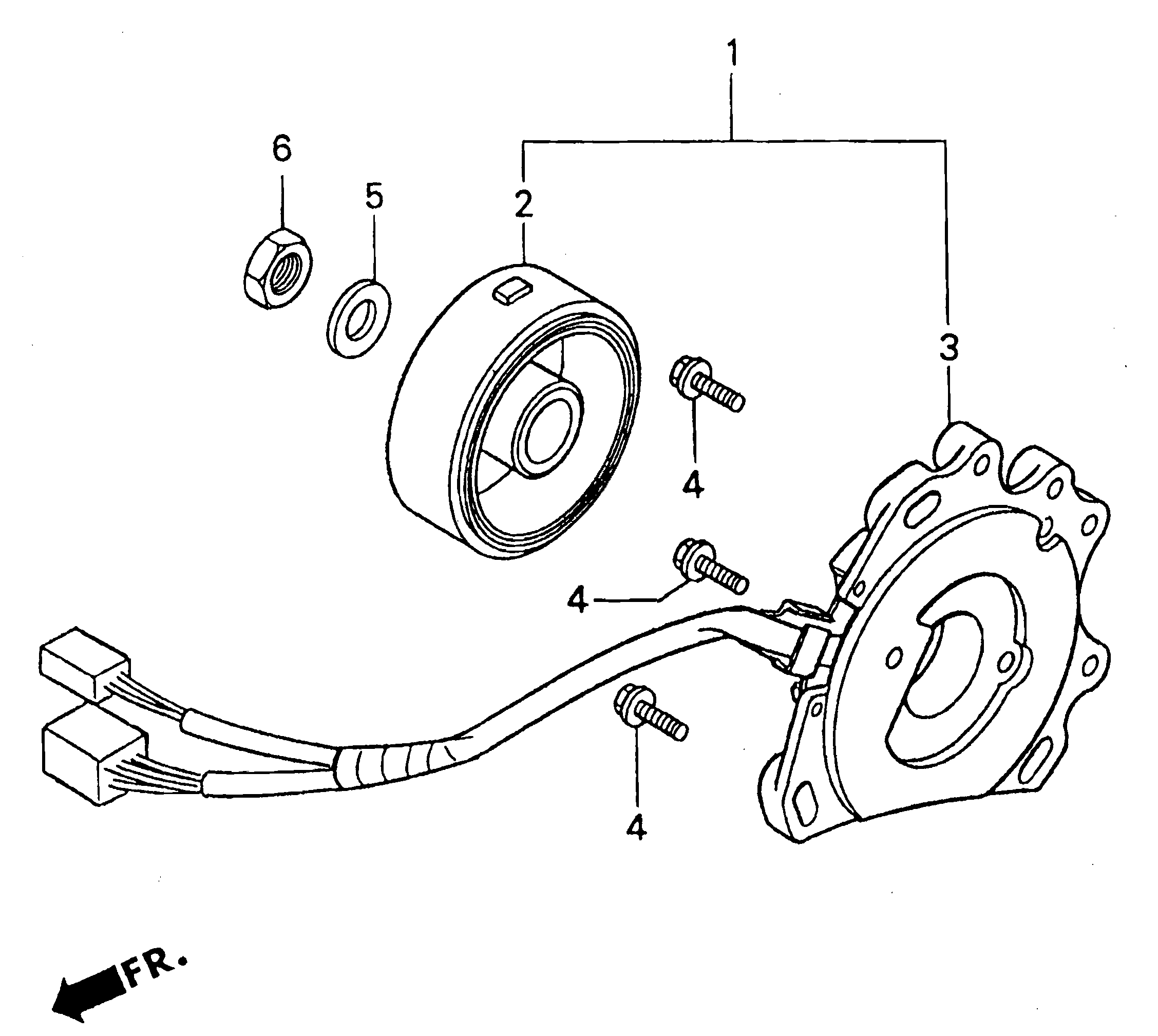 A.C Generator / Stator / Rotor Parts for a 1997 Honda RS250 Technical Sports One, LLC