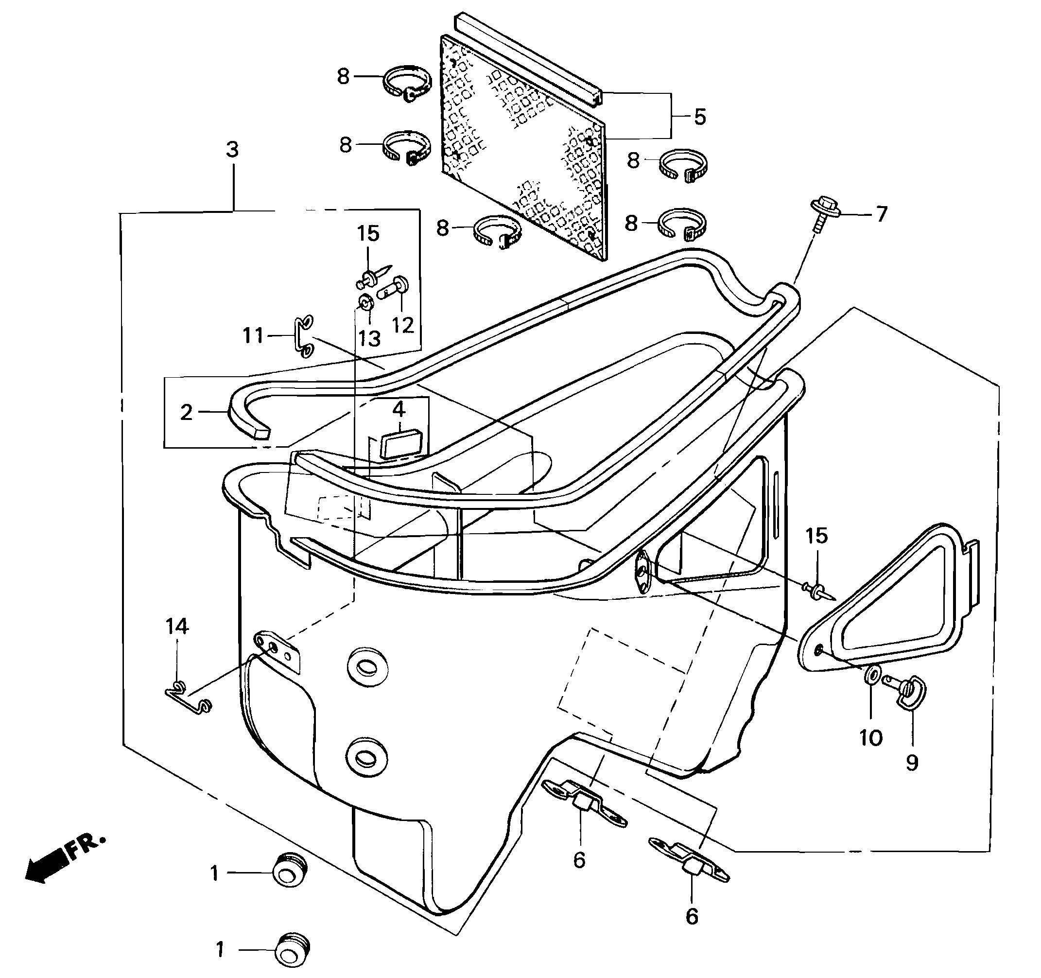 Carburetor Box Parts for a 1998 Honda RS250 Technical Sports One, LLC
