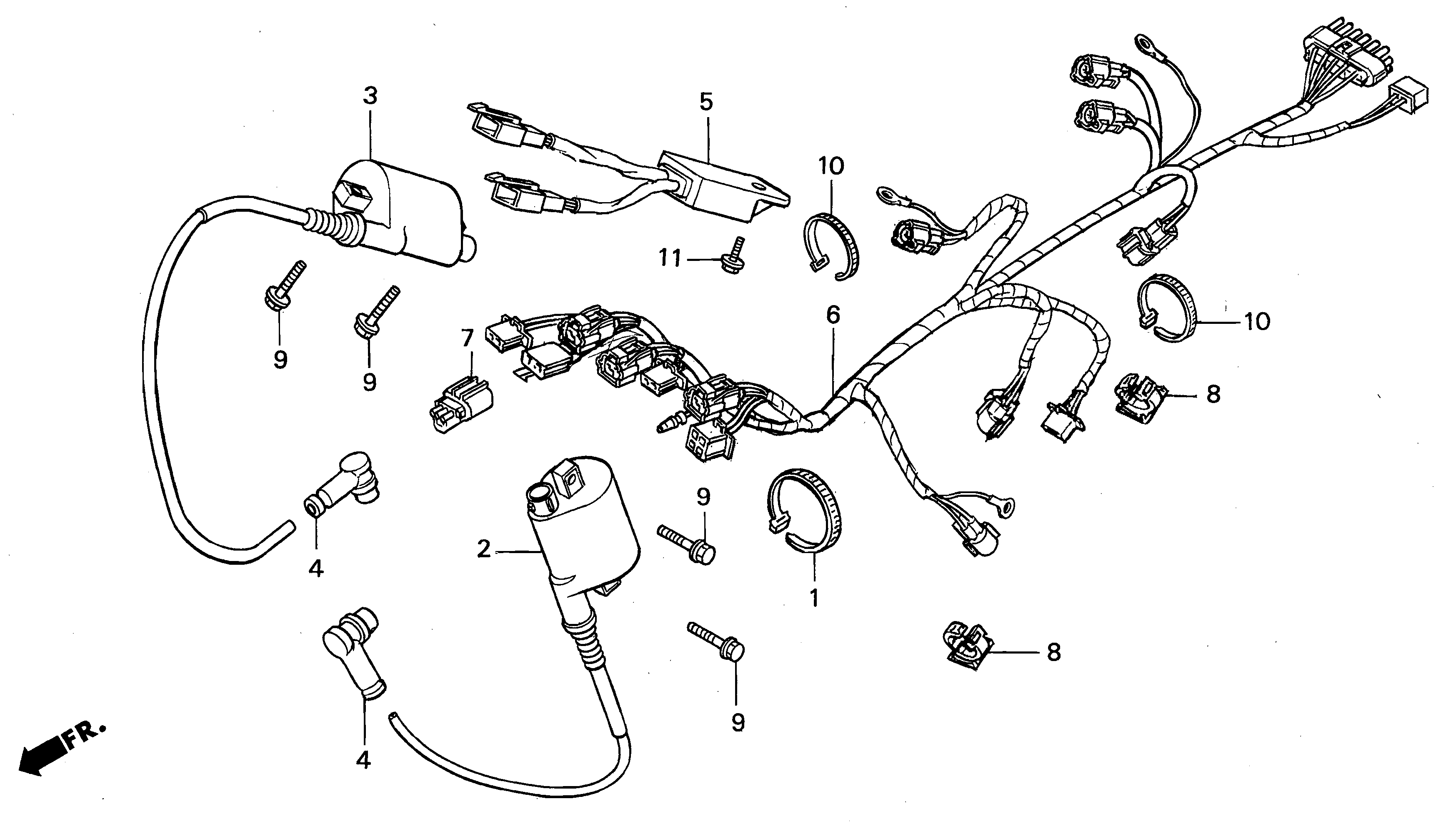 Ignition Coil / Regulator Rectifier / Wire Harness Parts for a 1999 Honda RS250 Technical Sports One, LLC