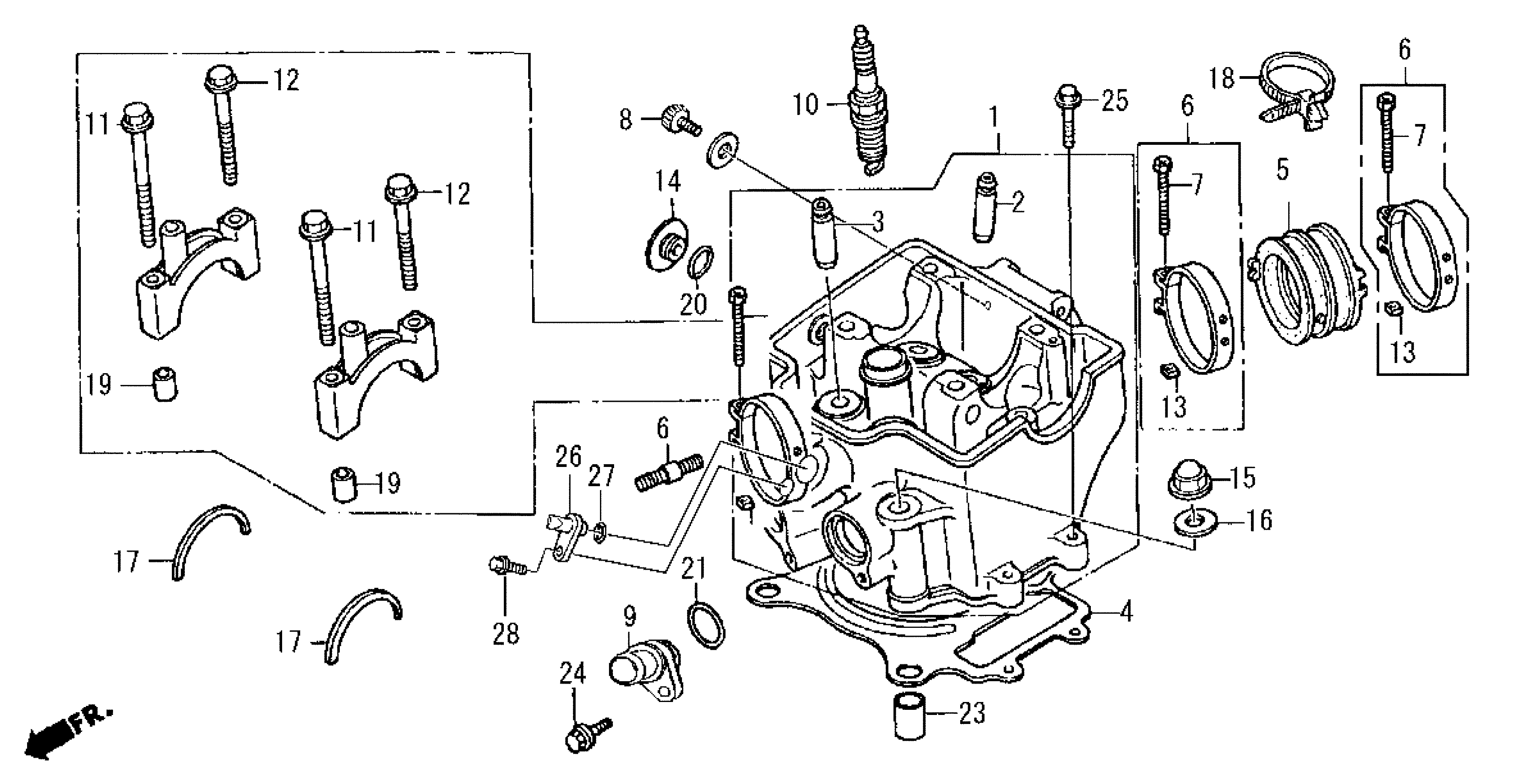 2008 Moriwaki MD250H Cylinder Head Parts Manual Parts for Sale