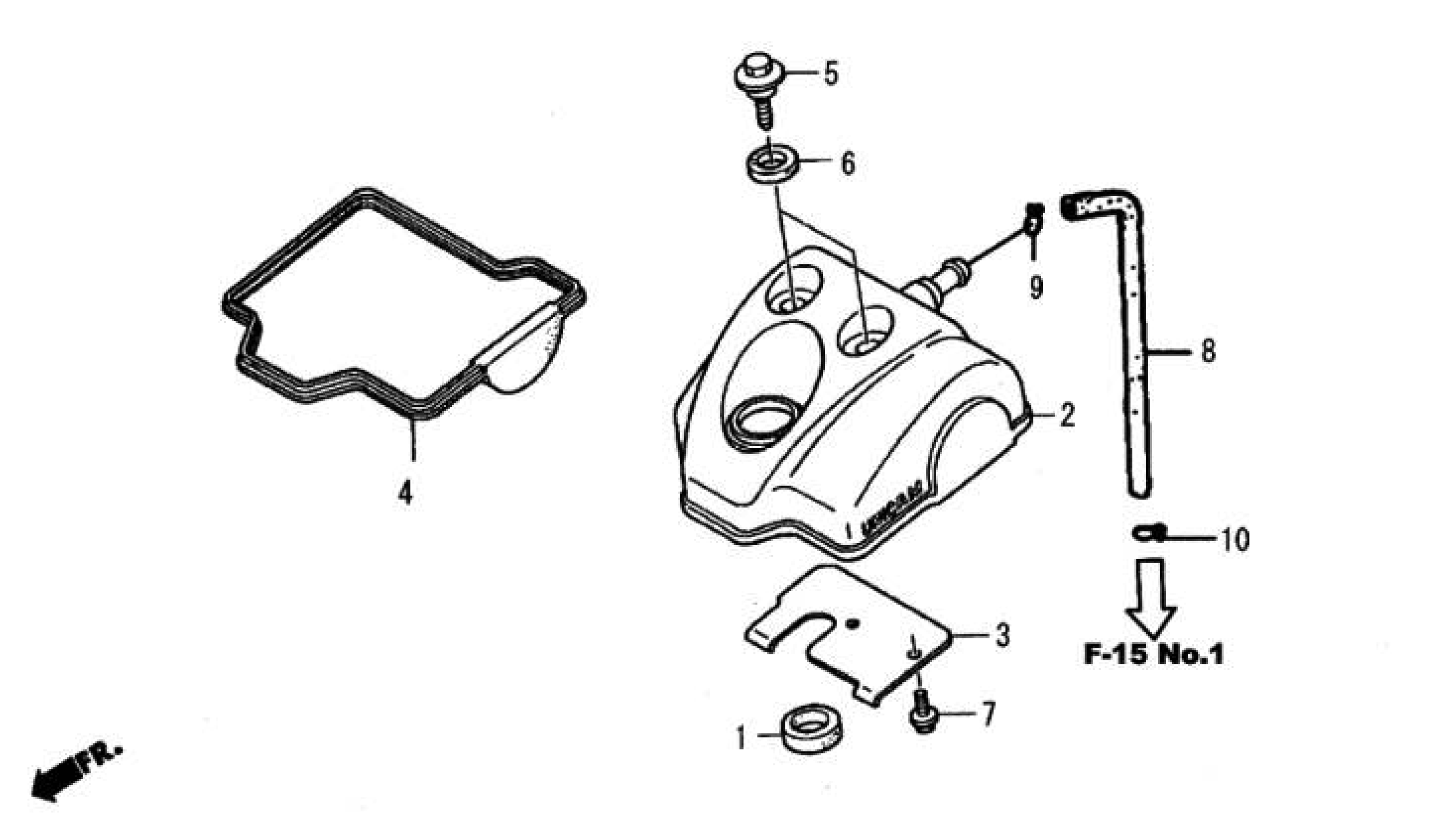 2009 Moriwaki MD250H Cylinder Head Cover Parts Manual Parts for Sale