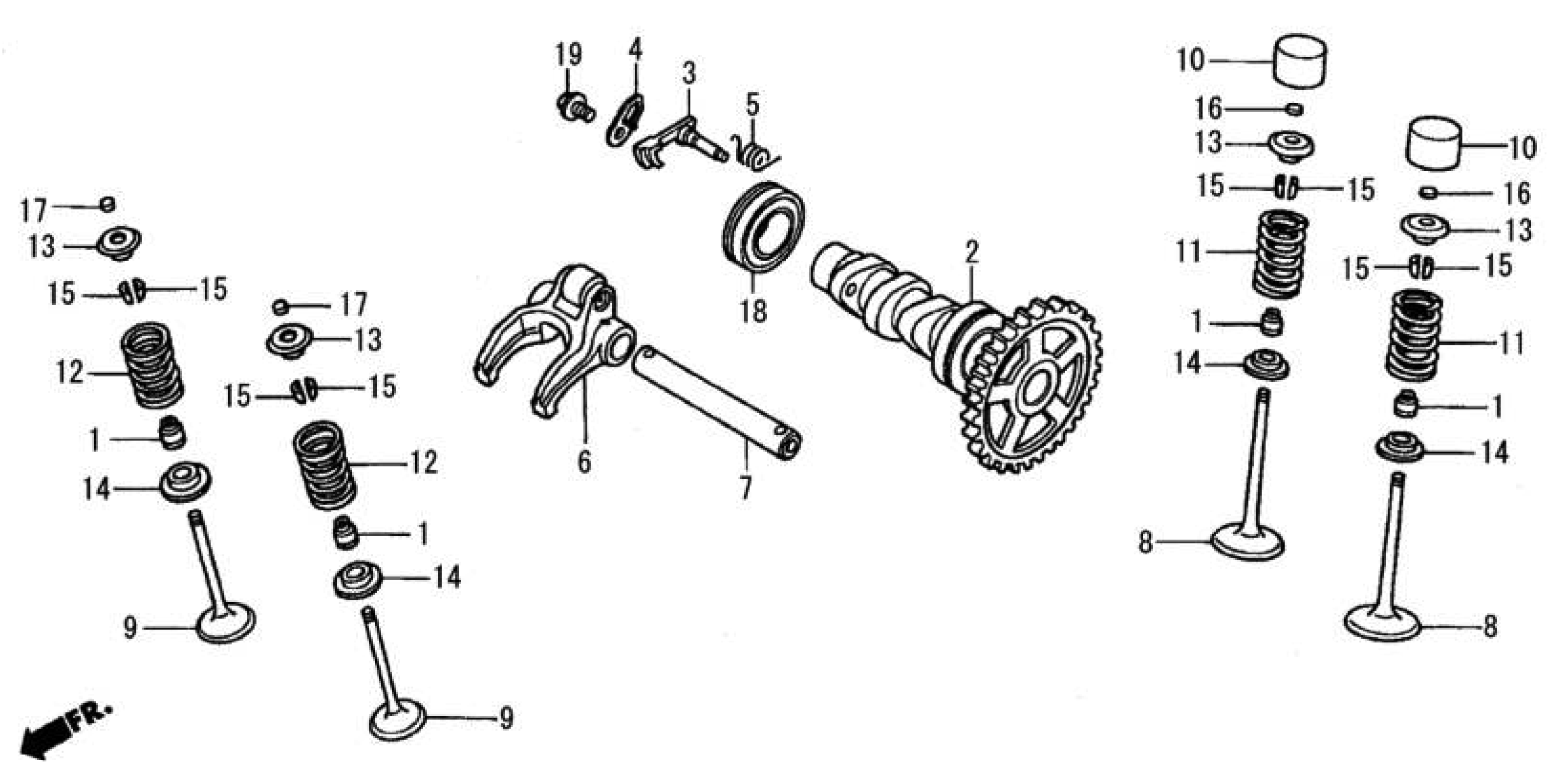2009 Moriwaki MD250H Camshaft / Valve Parts Manual Parts for Sale