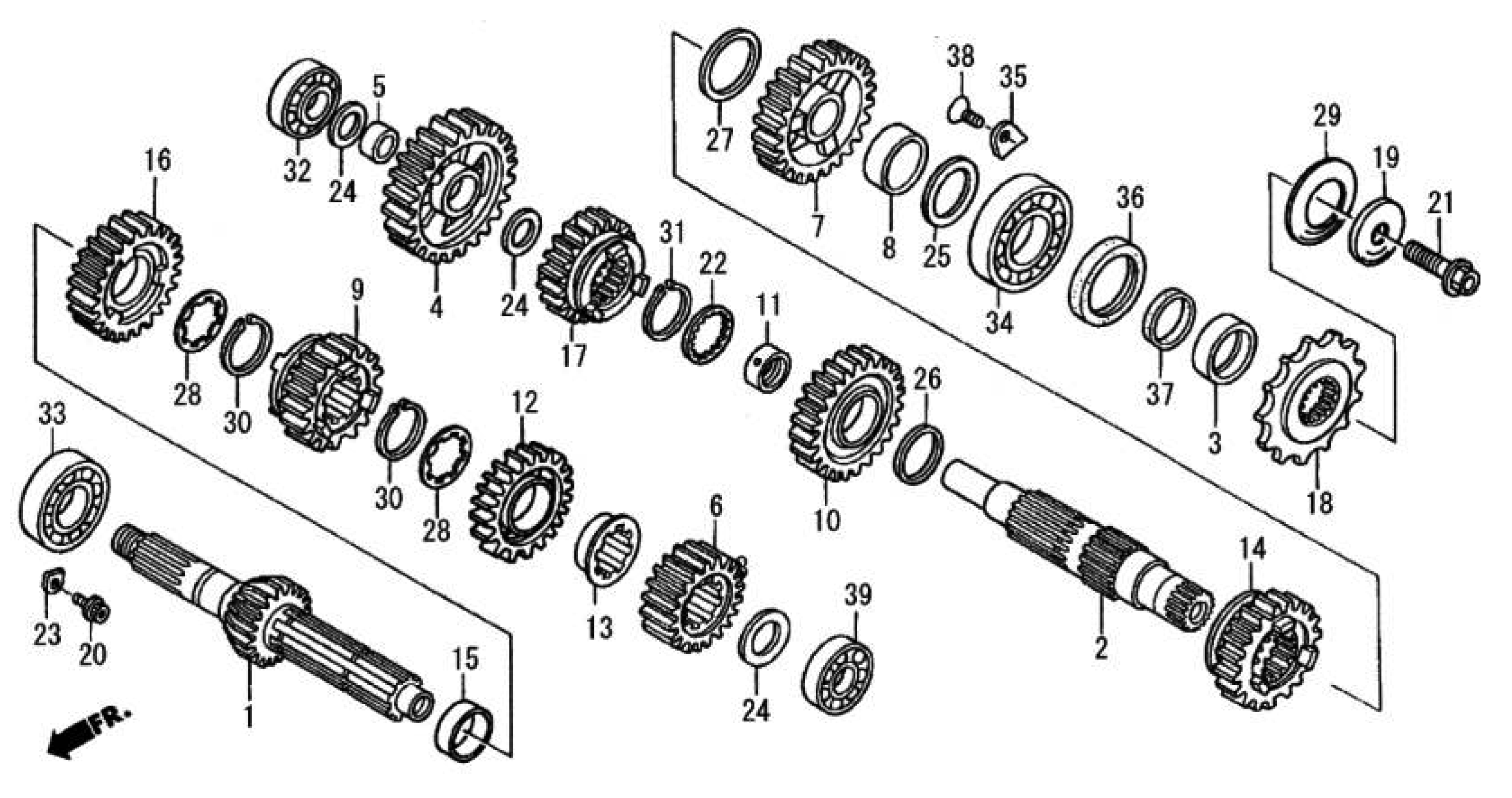 2009 Moriwaki MD250H Transmission Parts Manual Parts for Sale