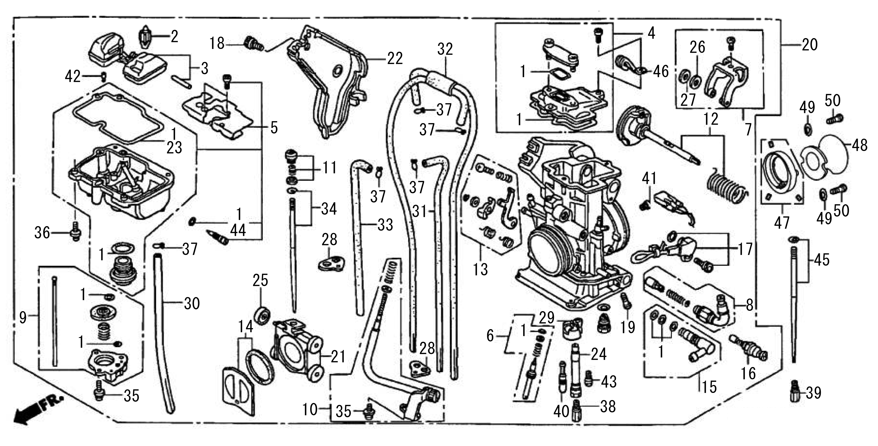 2009 Moriwaki MD250H Carburetor Parts Manual Parts for Sale