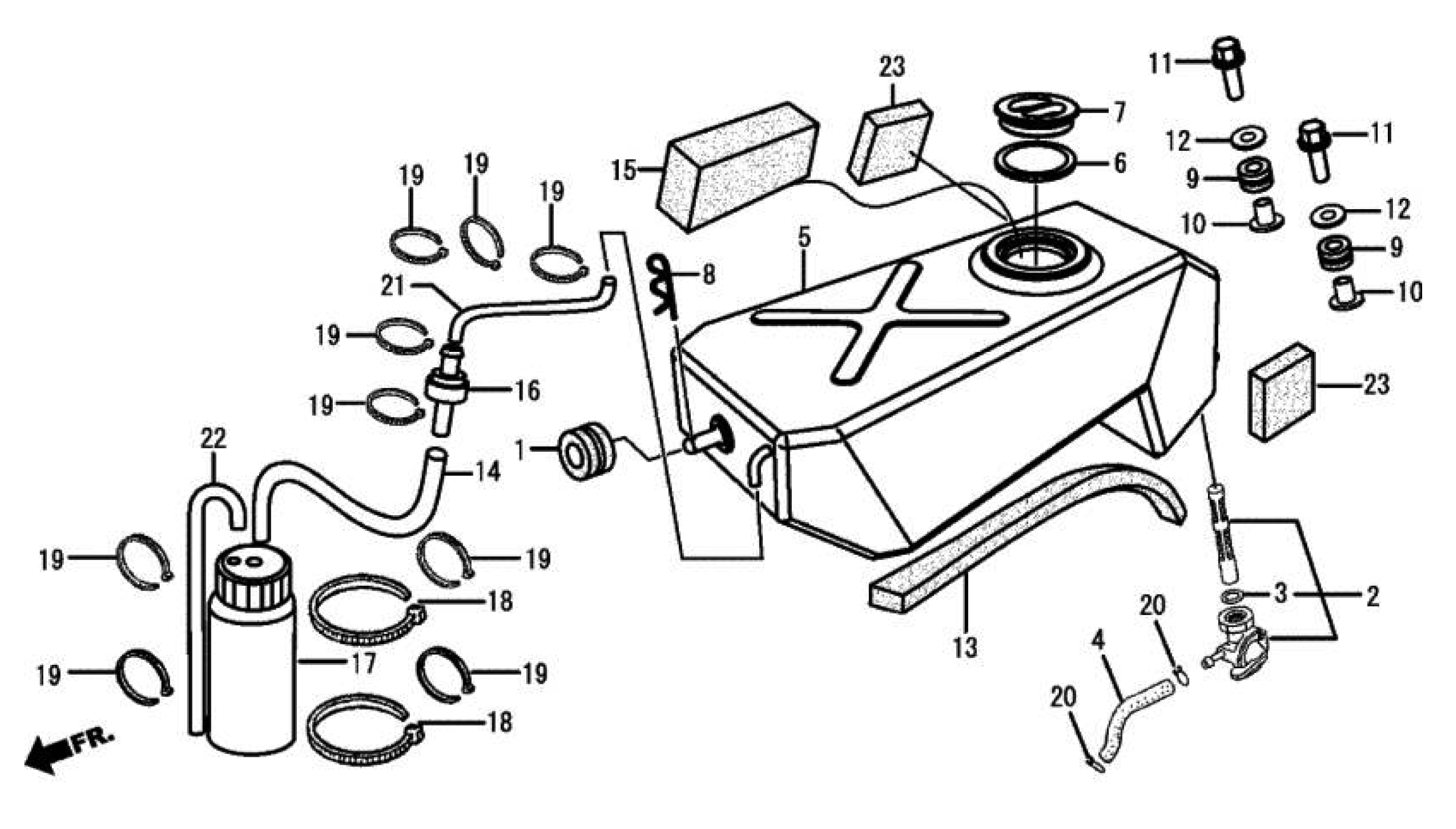 2009 Moriwaki MD250H Fuel Tank Parts for Sale