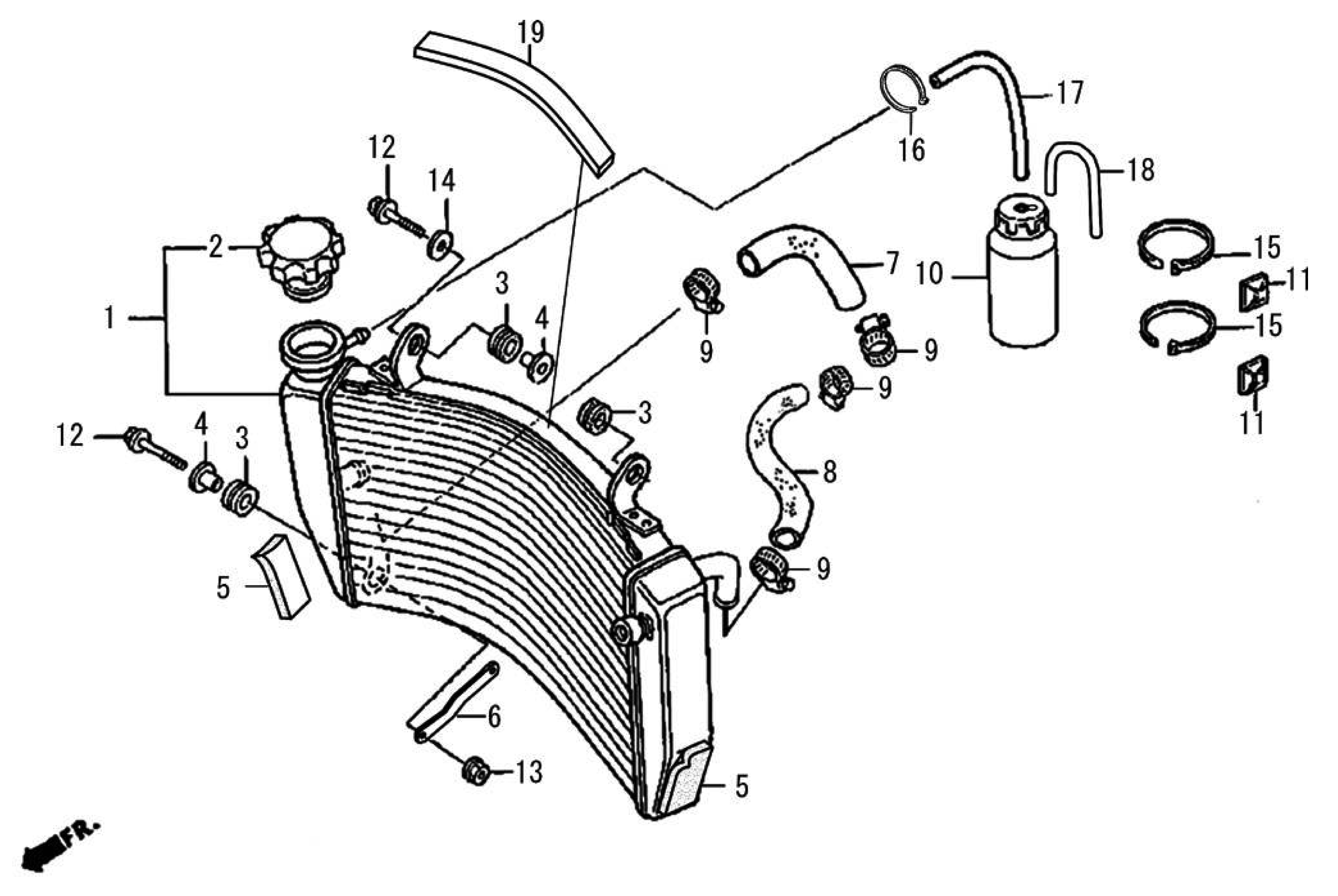 2009 Moriwaki MD250H Radiator / Radiator Hose Parts for Sale