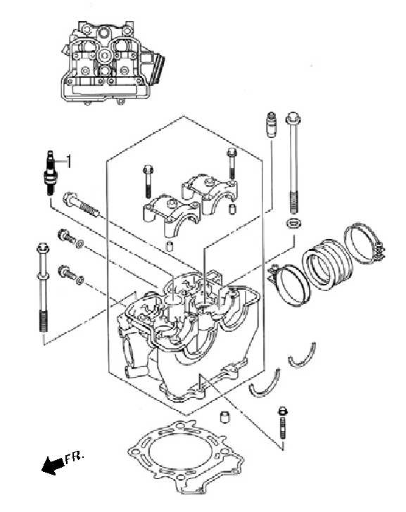 2009 Moriwaki MD250S MD250S Cylinder Head Spark Plug Parts Manual Parts for Sale